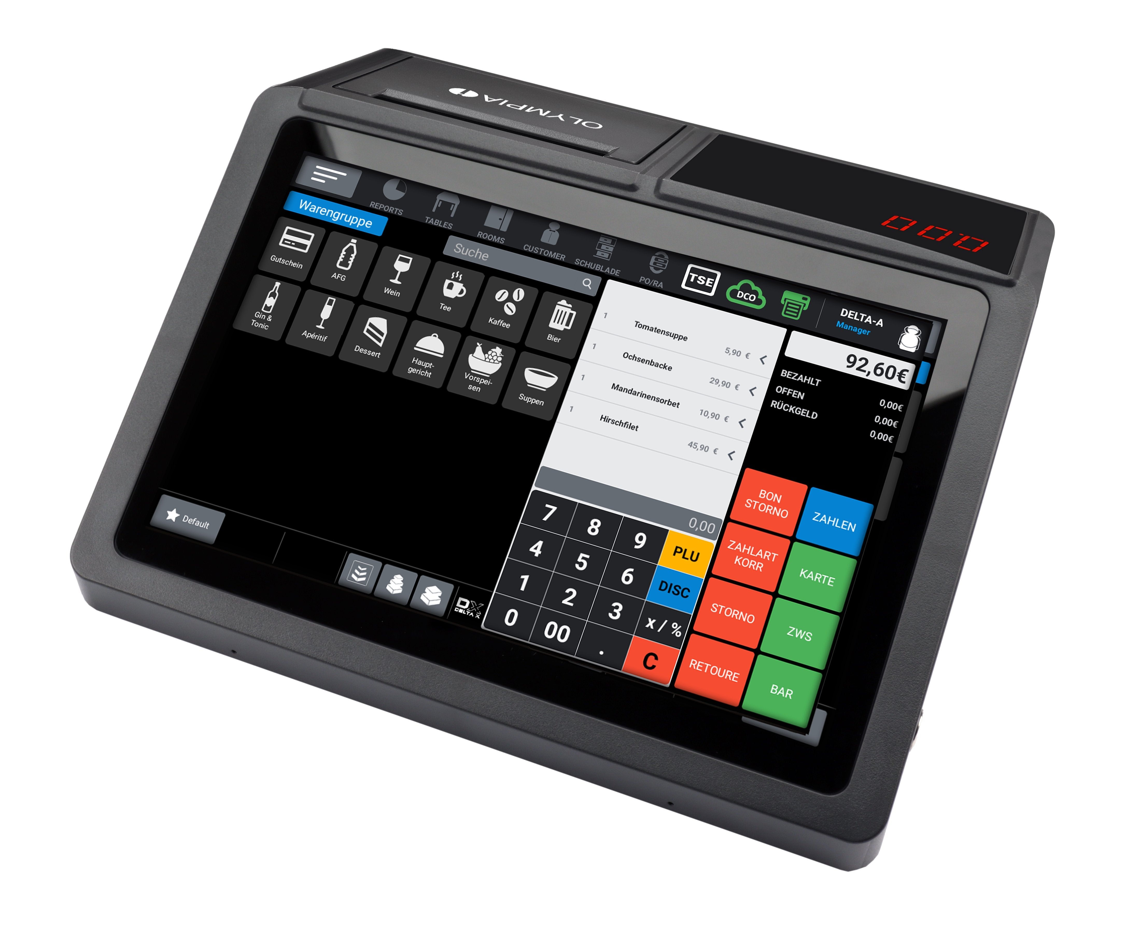 Caja Regimradora Olympia T110 Con Impresora Nota Nota