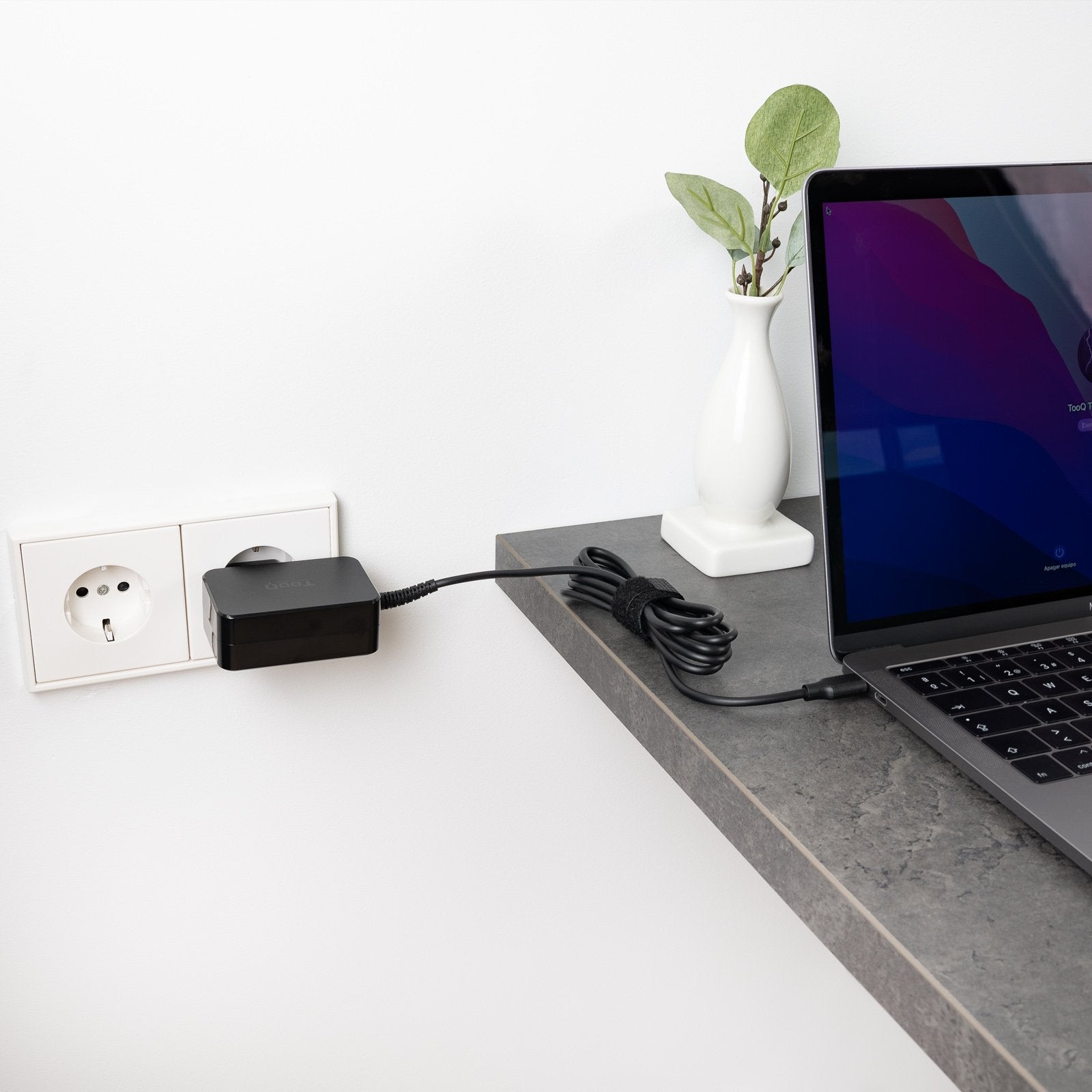 Cargador Portátil Gan Usb-C Pd 45w, Negro