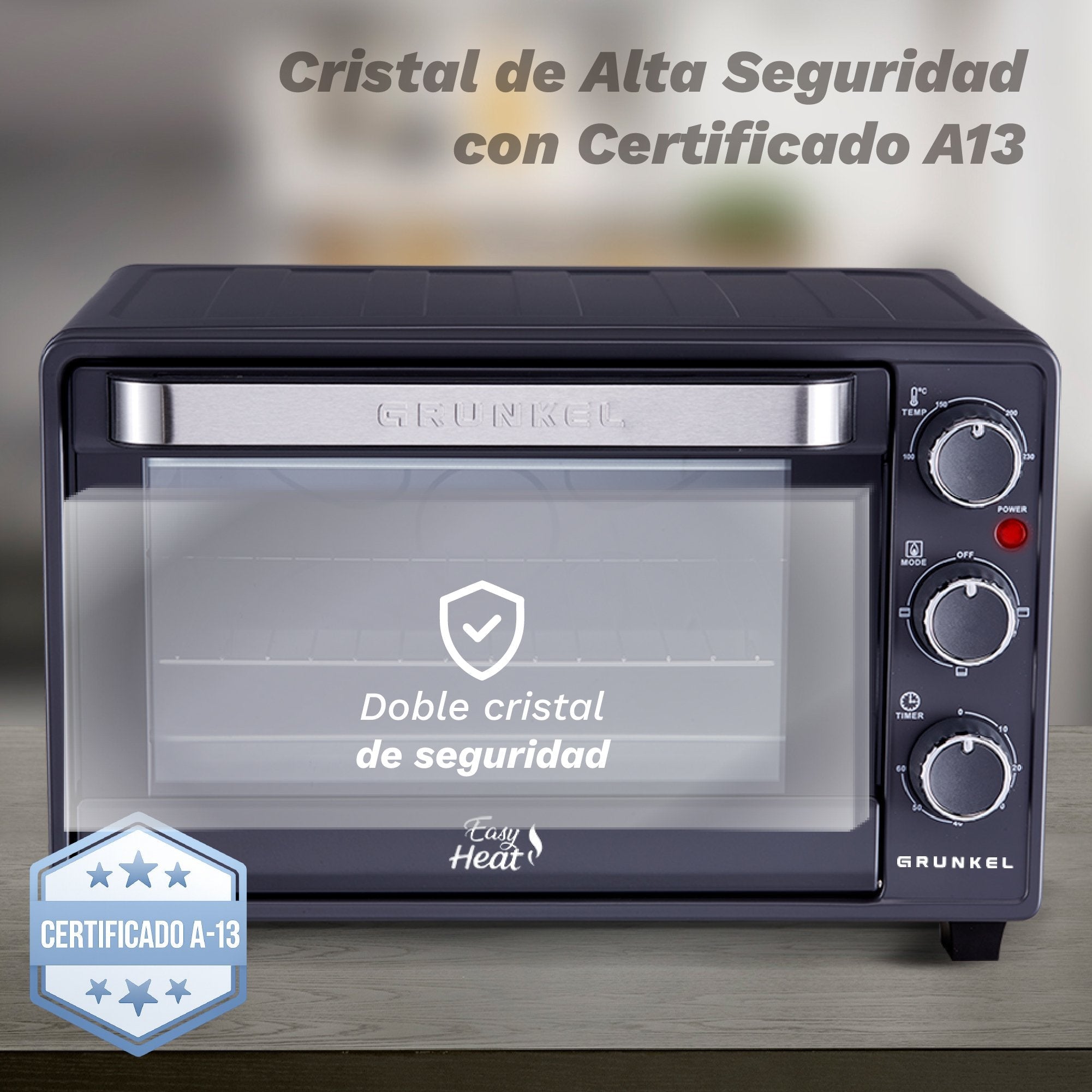 Horno De Sobremesa Grunkel Hr-23easy 1600w Capacidad 23l
