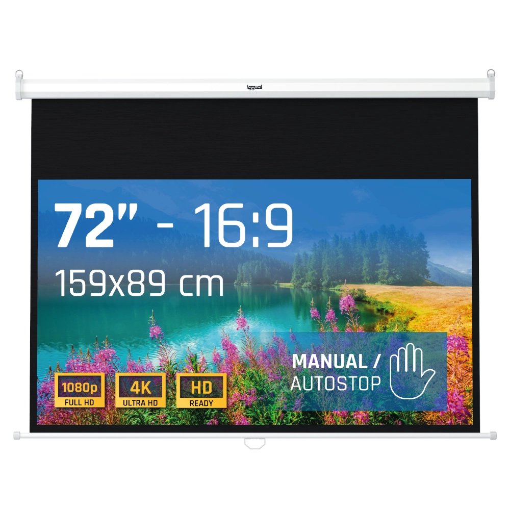 EAN 8435364319673 - iggual PSIMS159 pantalla de proyección 182,9 cm (72") imagen 1