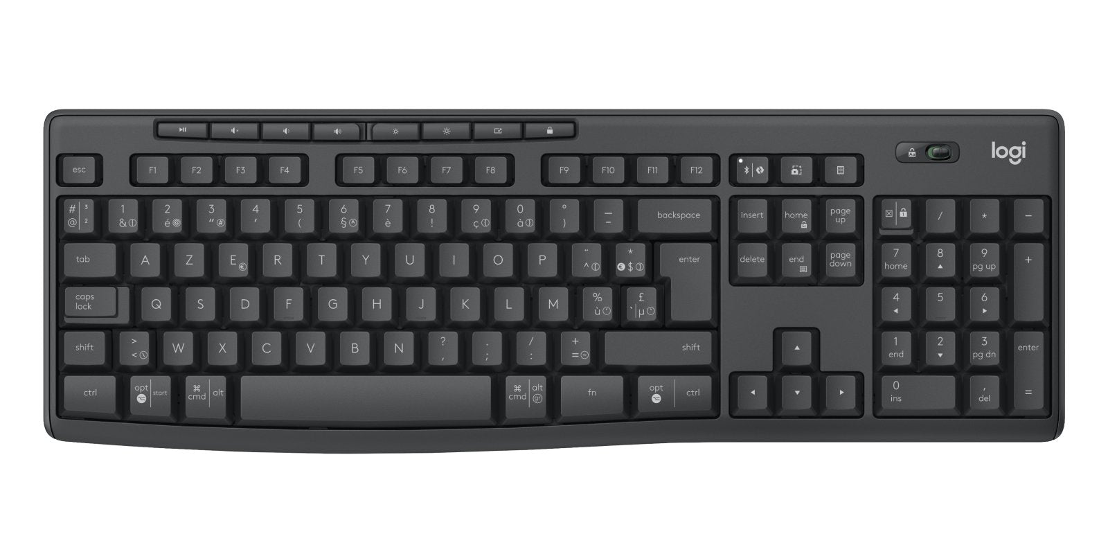 EAN 5099206112995 - Logitech 920-012068 teclado Ratón incluido Oficina RF Wireless + Bluetooth AZERTY Belga Grafito imagen 2