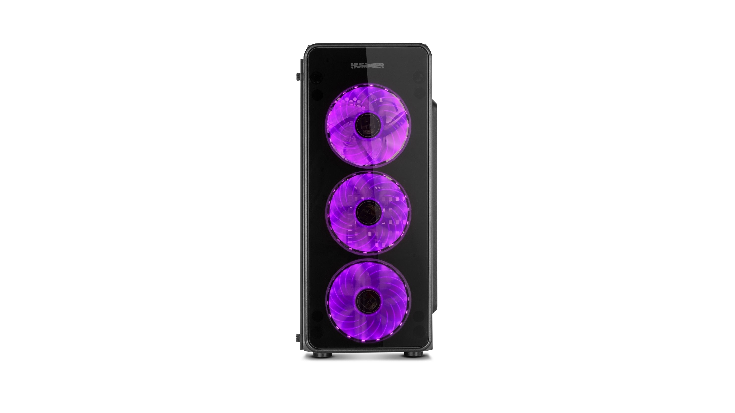 Caja Pc Nox Atx Hummer Tgm Rainbow 1xusb3.0 2xusb2.0 Negro Rgb