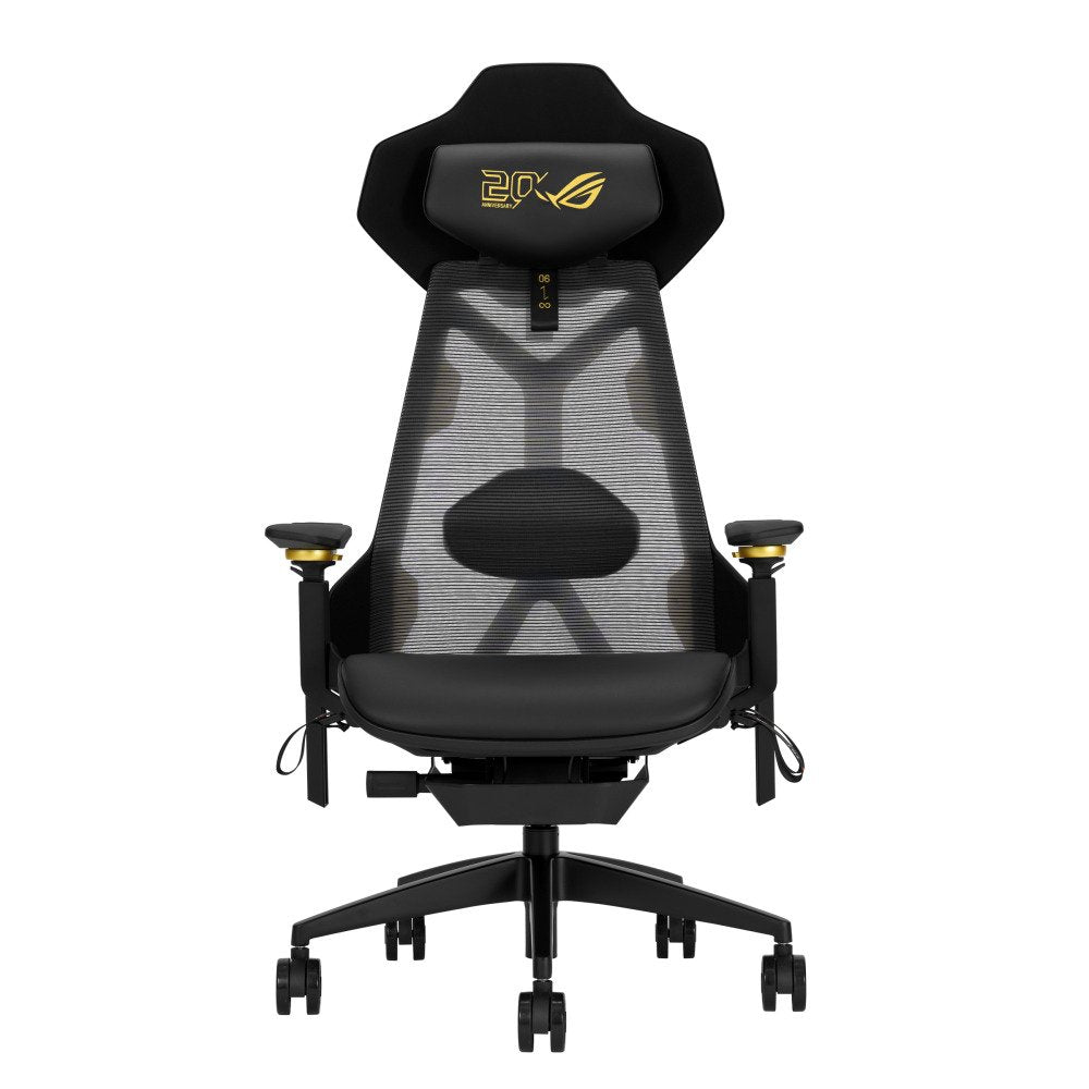 EAN 4711636508285 - ASUS ROG Destrier Edition 20 Silla para videojuegos universal Asiento acolchado Negro, Oro imagen 1