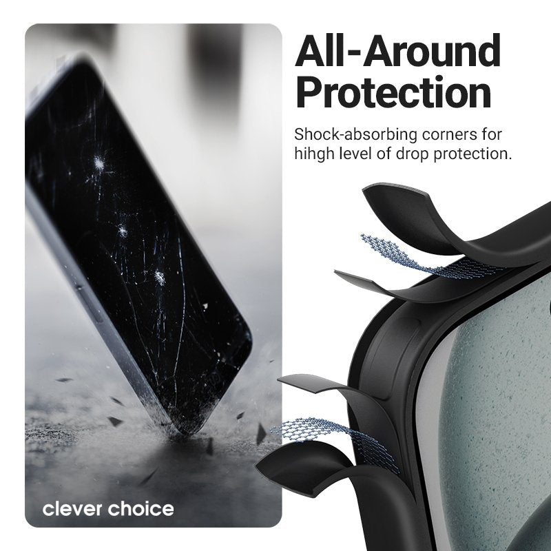 EAN 5904310706018 - Crong Hybrid Frost MAG Cover funda para teléfono móvil 17,5 cm (6.9") Negro, Translúcido imagen 3