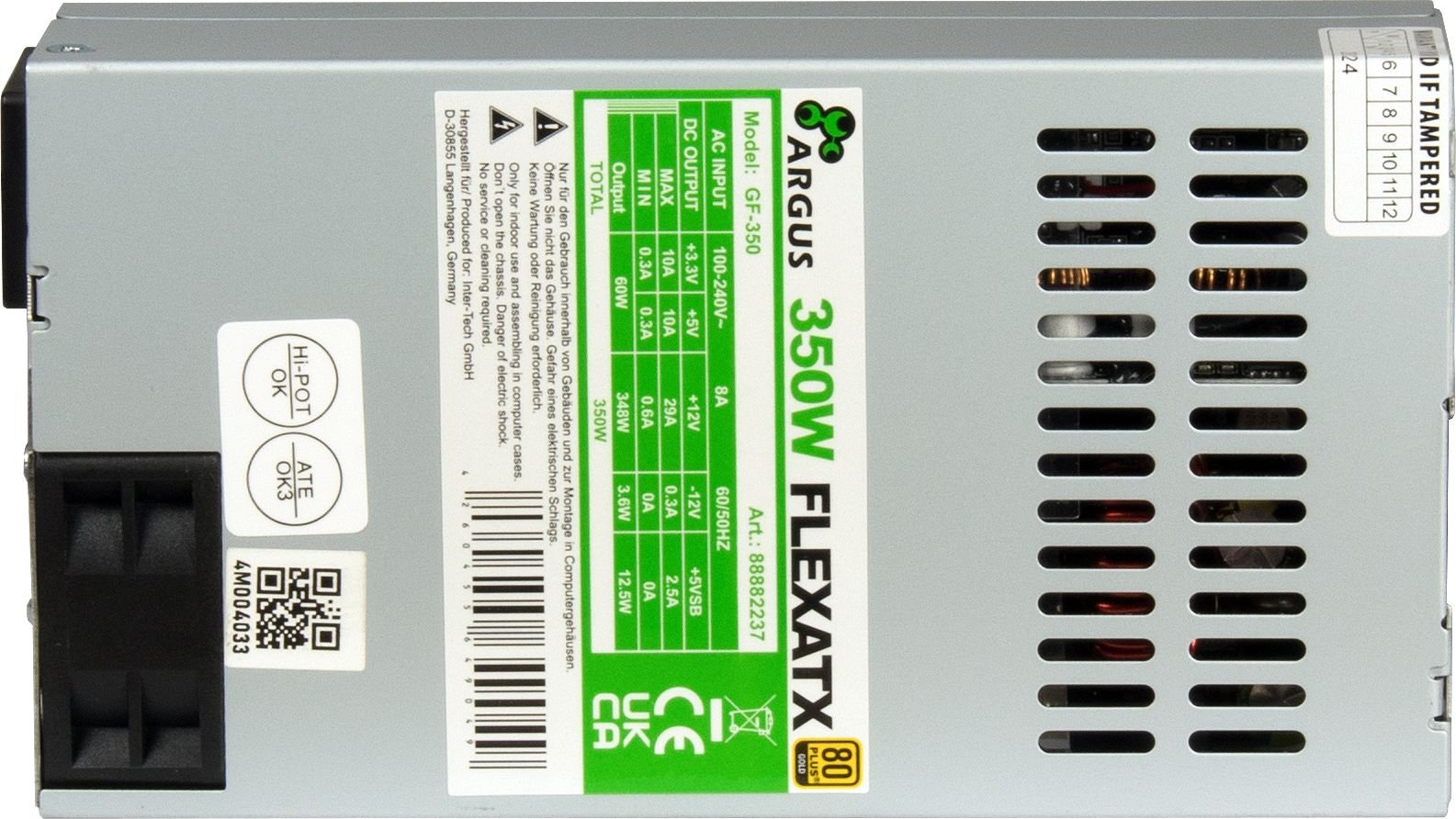 Inter-Tech Netzteil 350w Flex Atx Gf-350, Hlk