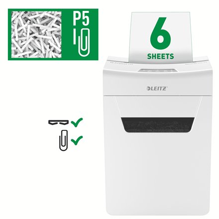 Leitz 80950000 Triturador De Papel Microcorte Gris, Blanco