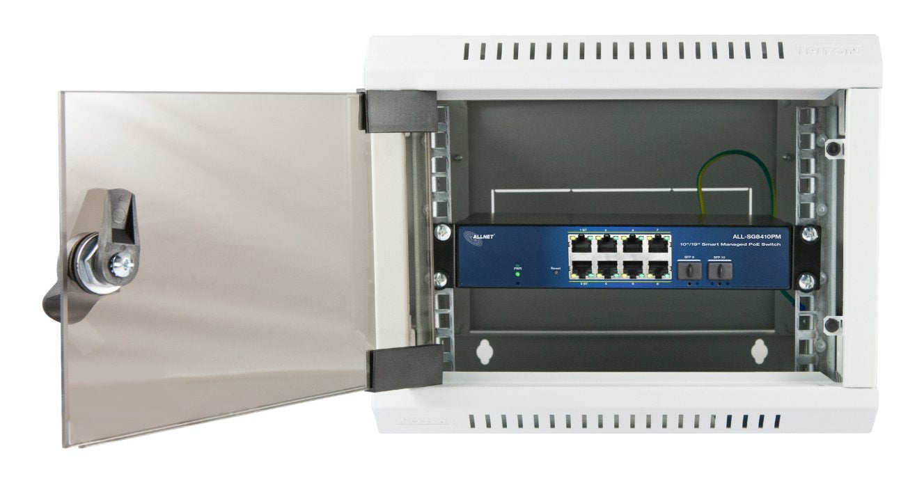 Allnet Switch Smart Managed Layer2 10 Port &Hll 8x 1 Gbe &Hll Poe Hdget 240 Watt &Hll 8x Poe At / 2x Poe Bt &Hll 2x Sfp &Hll Ventiladorlos , 10\"&19\" &Hll All-Sg8410pm\"