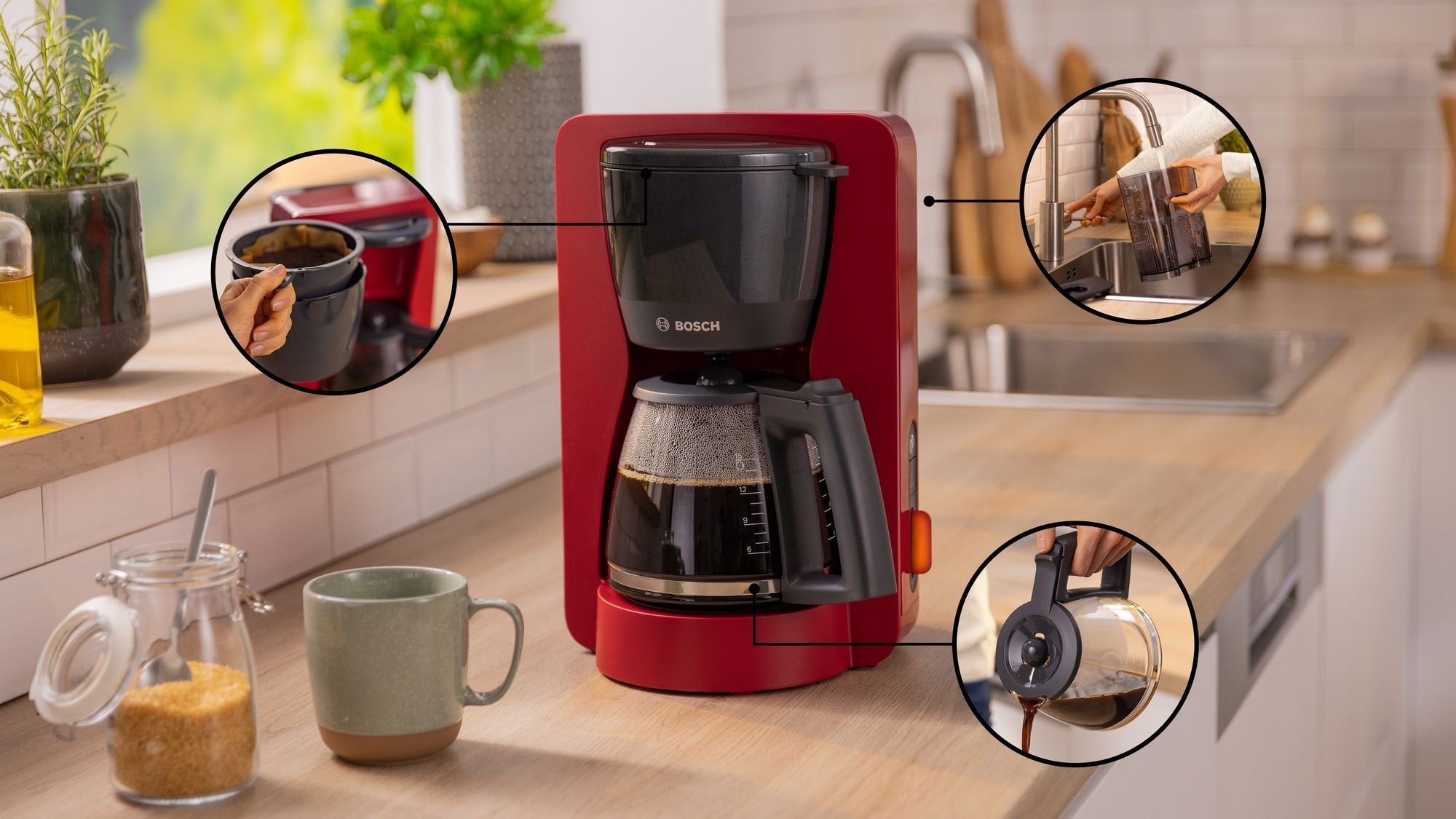 EAN 4242005397082 - Bosch TKA3M134 cafetera eléctrica Manual Cafetera de filtro 1,4 L imagen 3