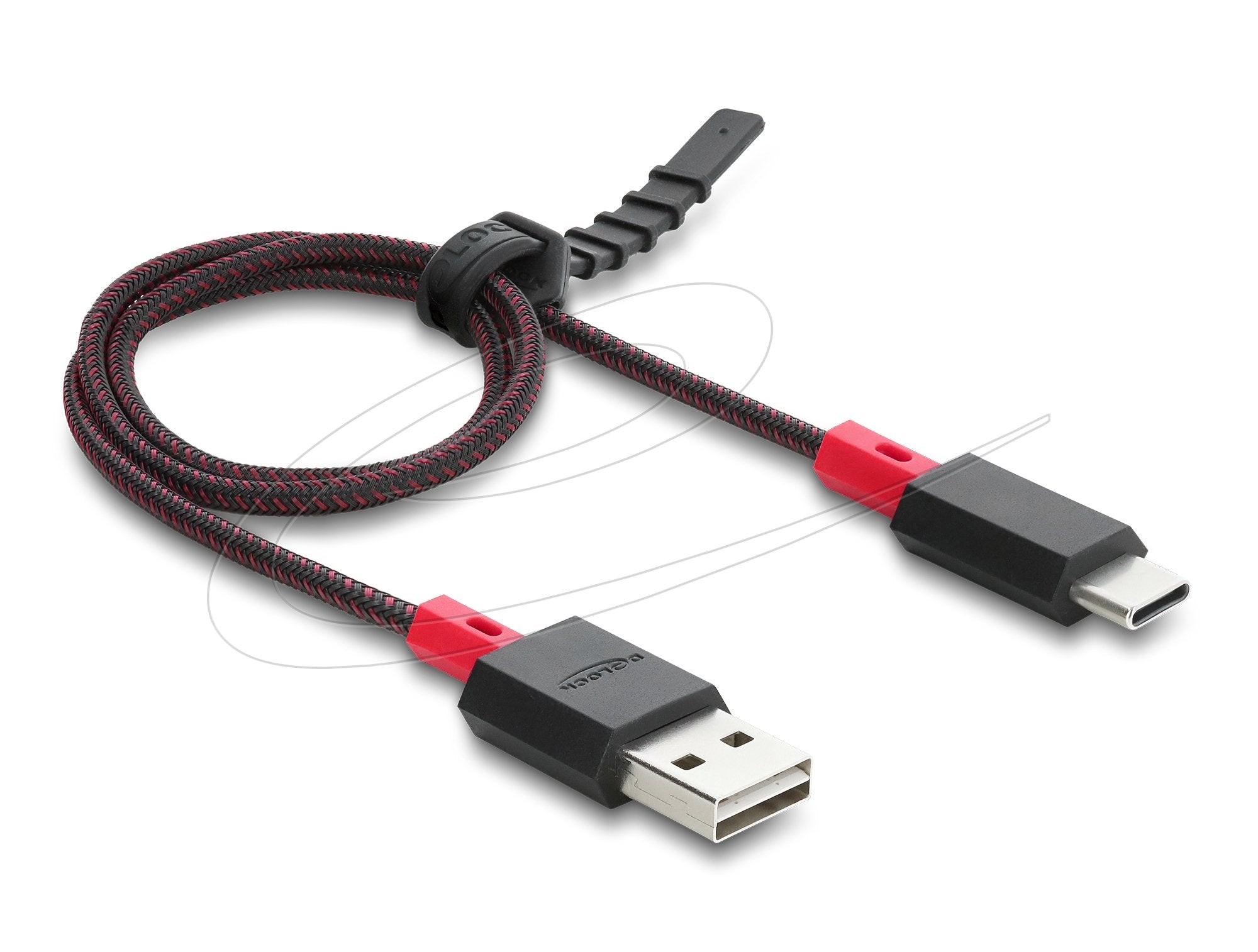 Delock Easy-Usb 2.0 Cable Typ-A Stecker Zu Usb Type-C Stecker 0,5 M Schwarz