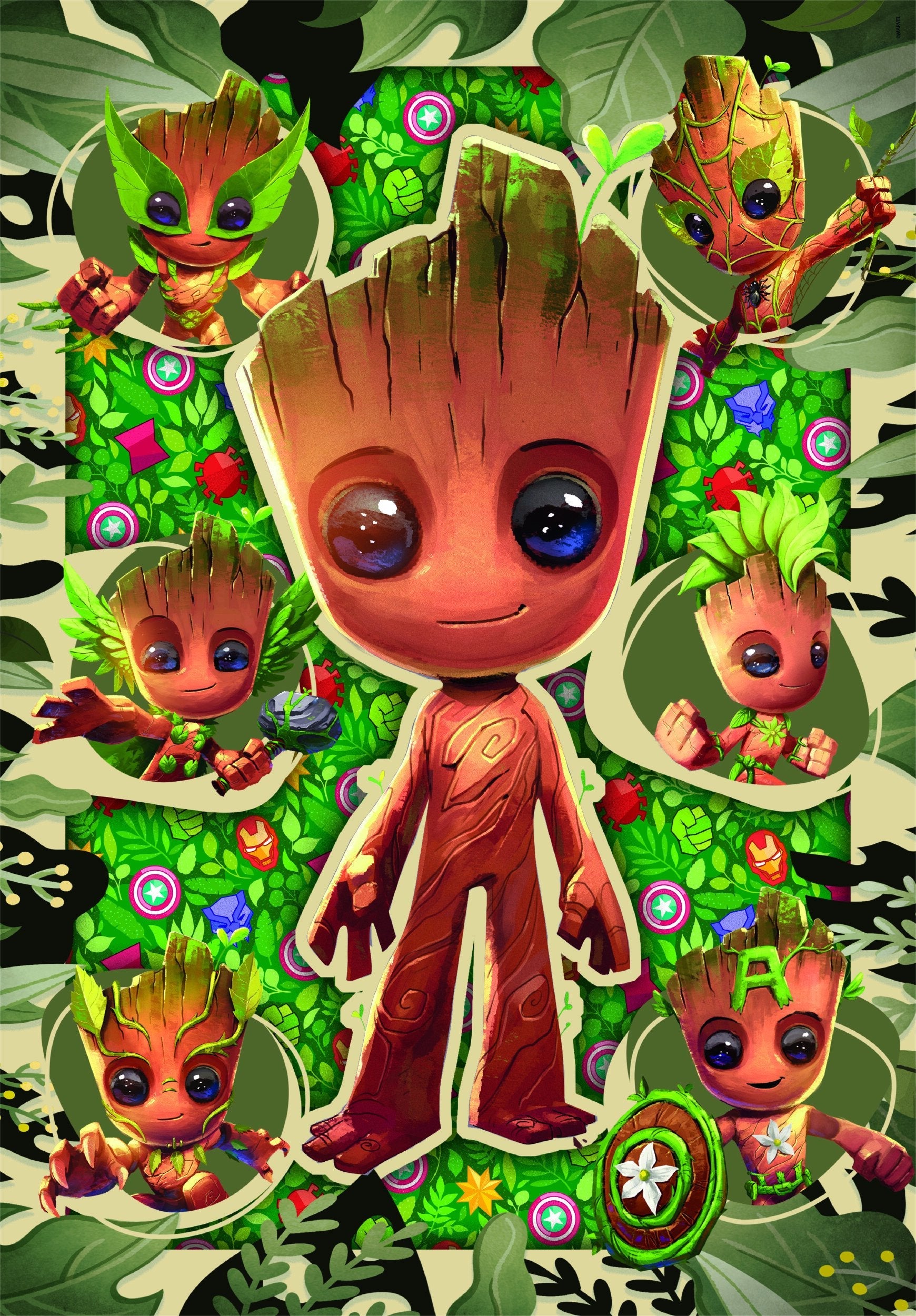 Puzzle I Am Groot Marvel 104pzs