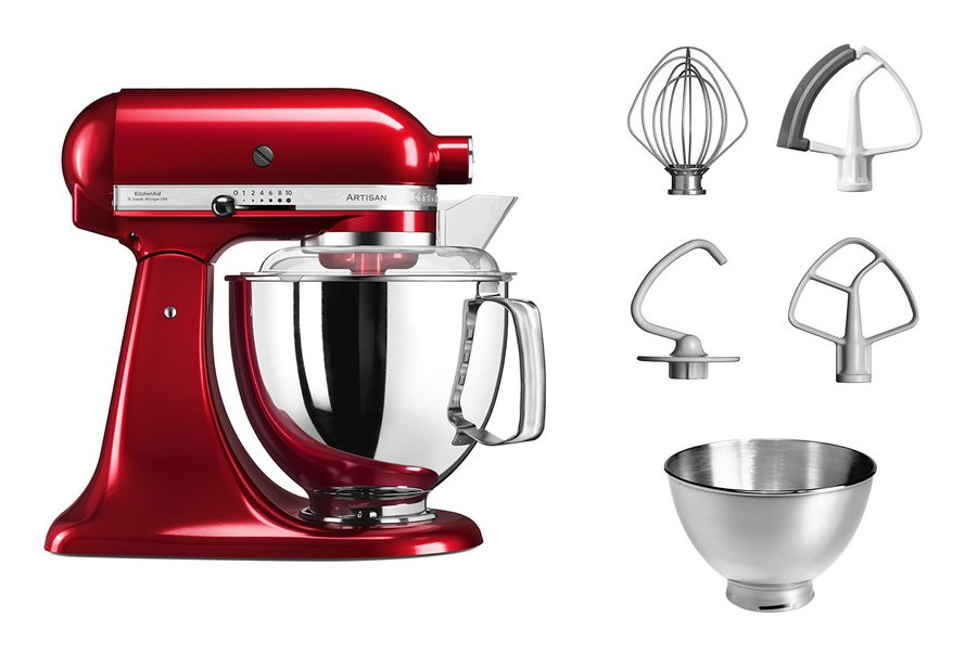 Robot De Cocina Kitchenaid Artisan  300 W 4,8 L Rojo