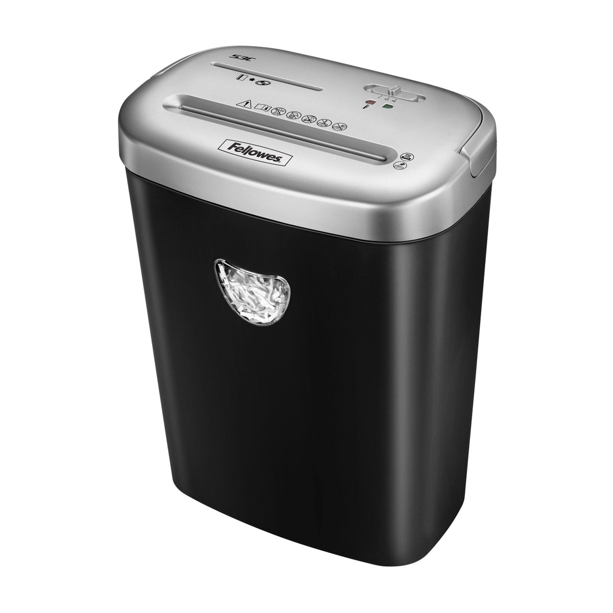 EAN 0043859646906 - Fellowes 53C triturador de papel Corte cruzado 22 cm Negro imagen 1