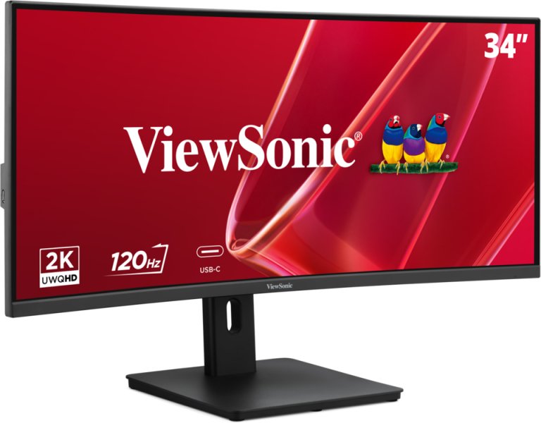 Monitor Viewsonic 34" 21:9, 3440 X 1440, Superclear® Ips Curve Monitor, Hdmi, Displayport, Usb, Usb-