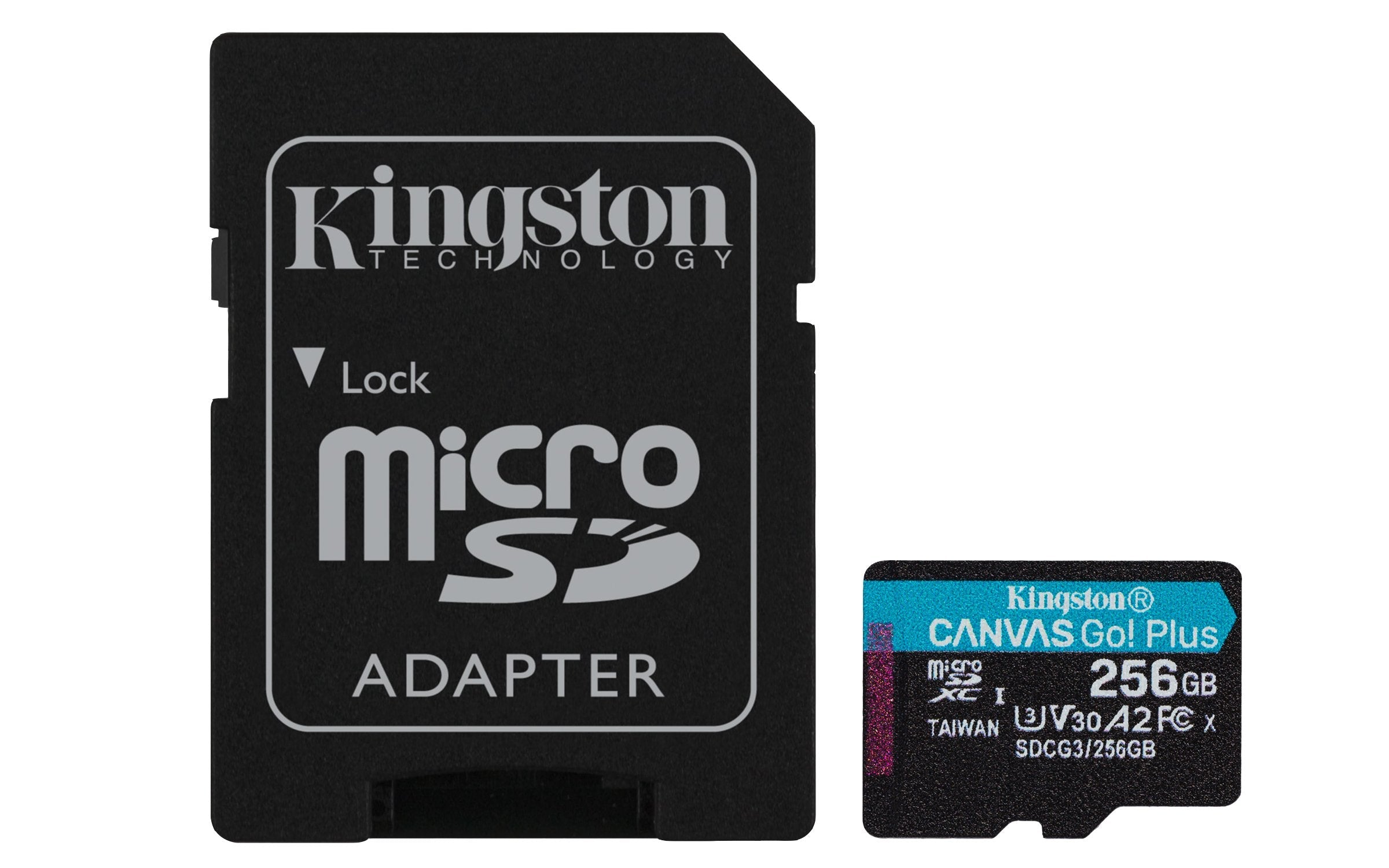 Micro Sd Kingston 256gb Kingston Canvas Go Plus  170r, Up To 170mb/S, A2, Adapter Included