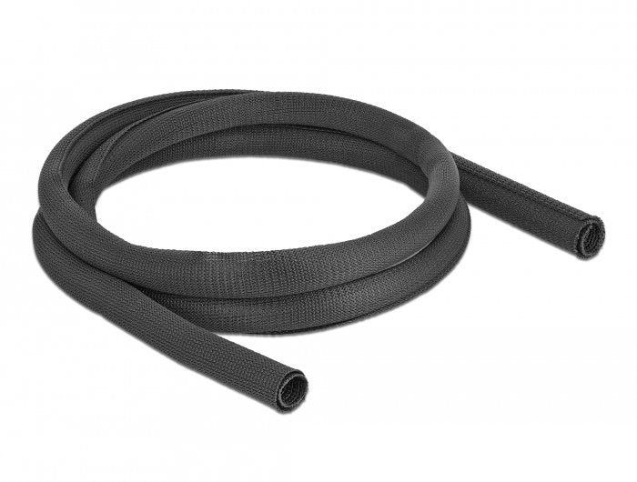 Gewebeschlauch Selbstschliessend Hitzebeständig 2 M X 25 Mm Schwarz