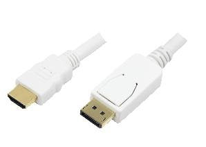 Logilink Cable Displayportm/Hdmim 2m Blanco