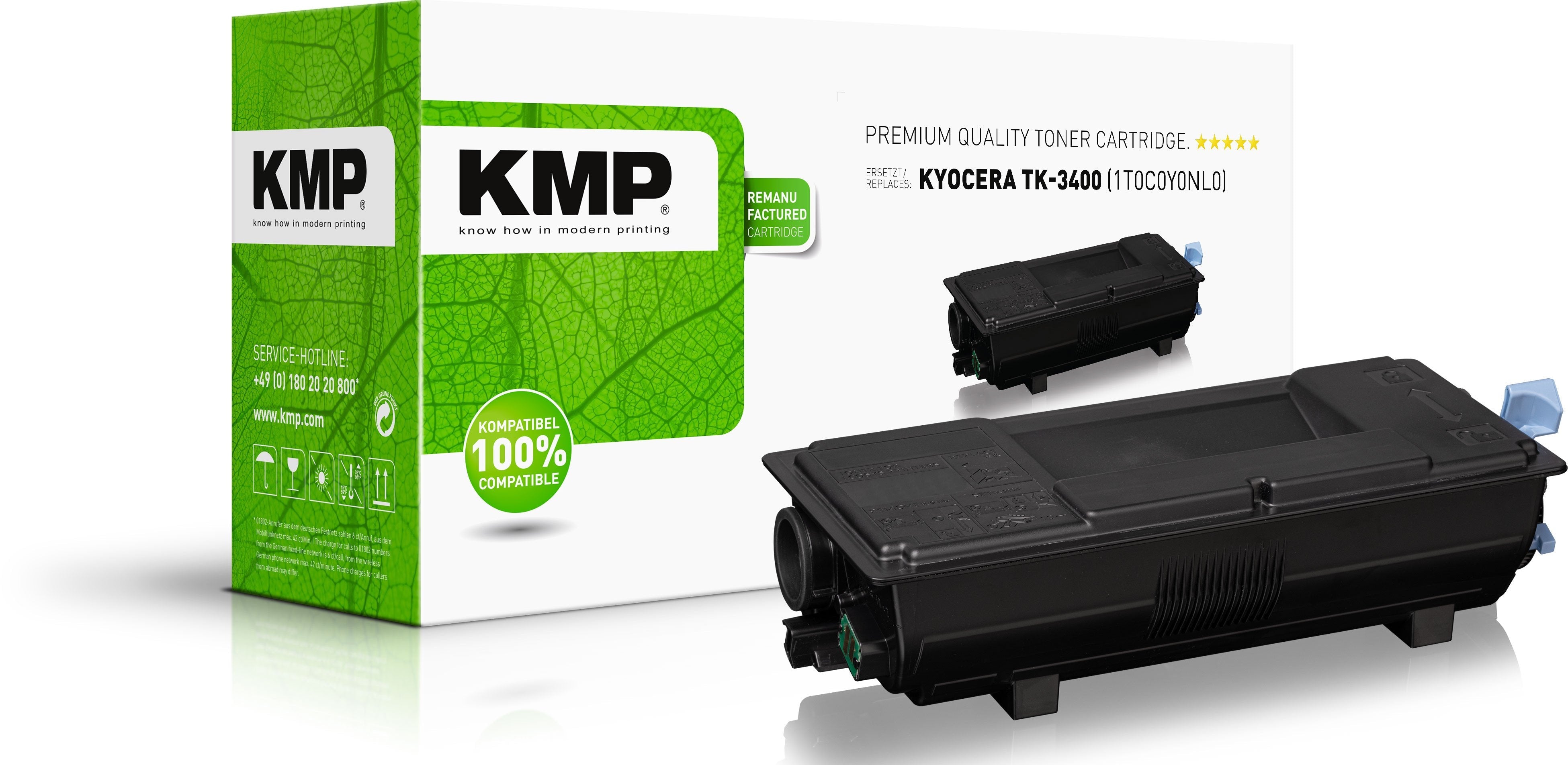Toner Kmp Kyocera Tk3400 1t0c0y0nl0 Negro 12500 S.