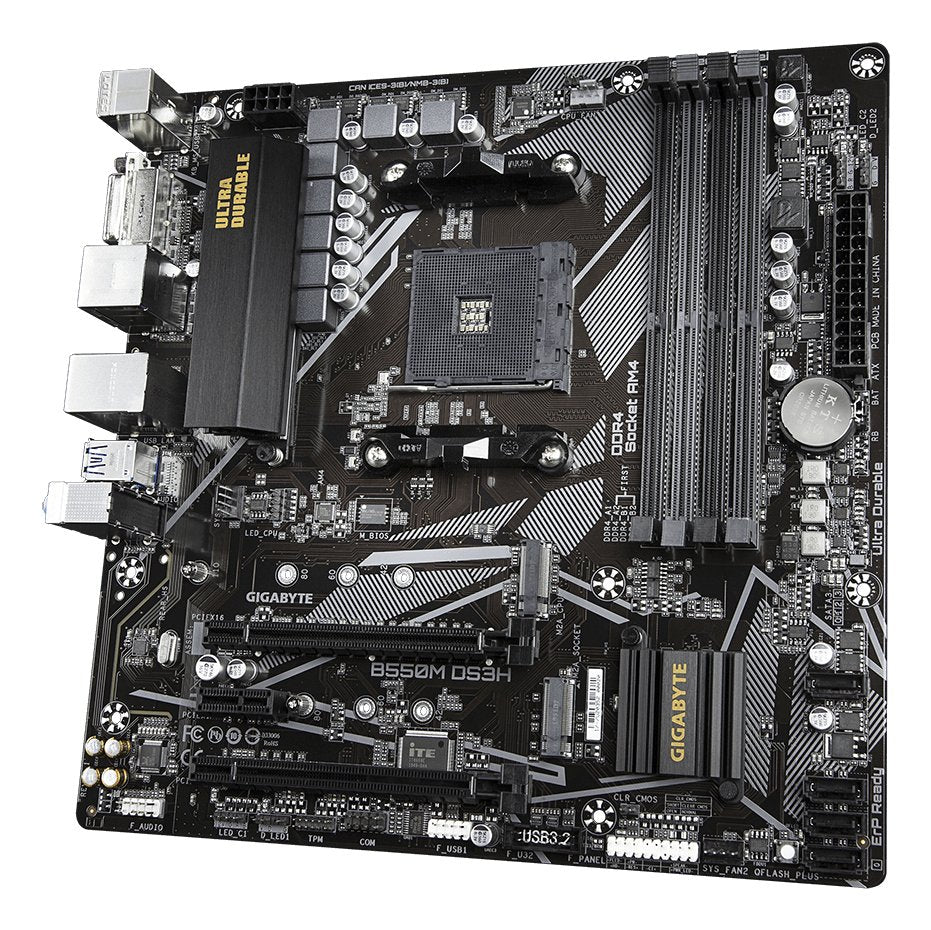 EAN 0889523022917 - GIGABYTE B550M DS3H placa base AMD B550 Zócalo AM4 micro ATX imagen 4