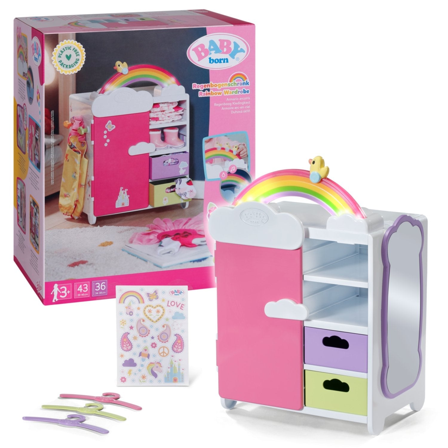 Zapf Creation Baby Born® Rainbow Gabinet, Muebles De Muñecas 836040
