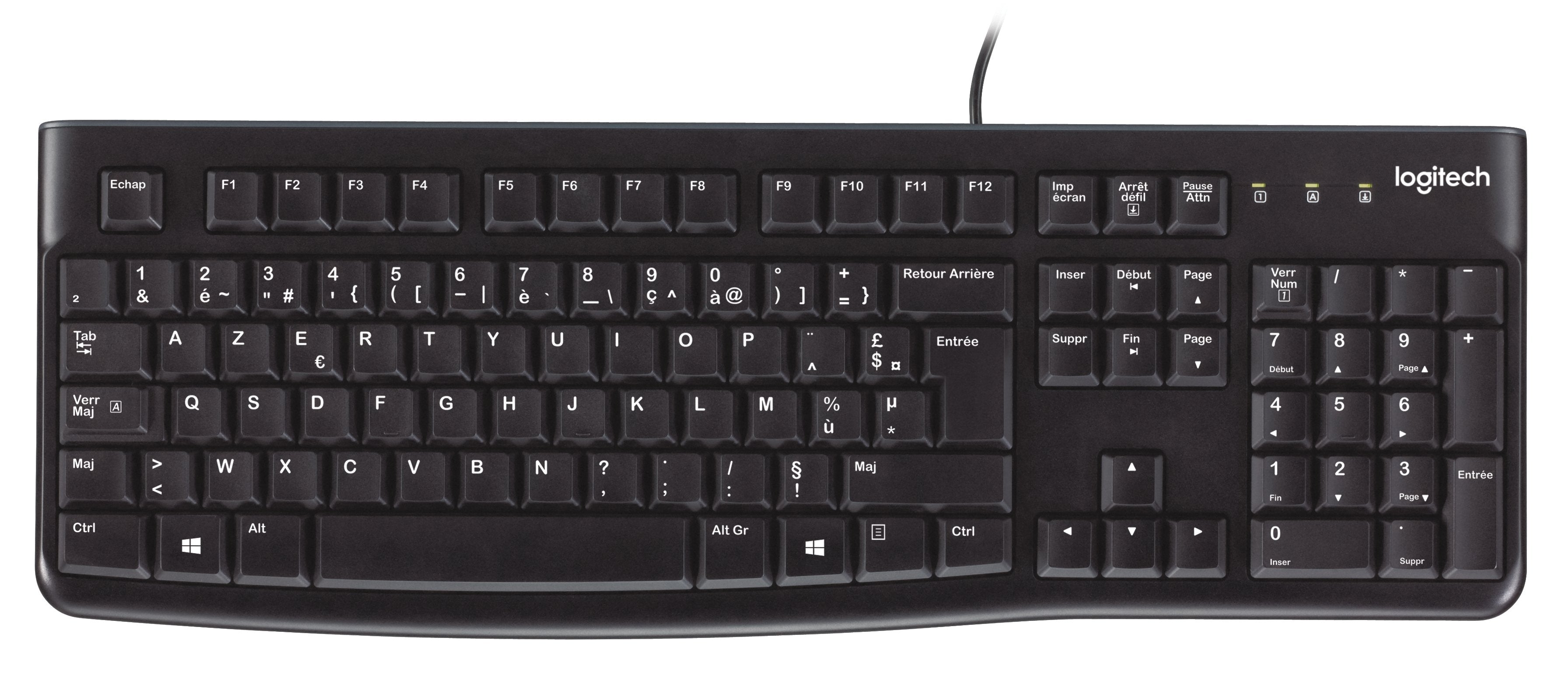 Teclado Logitech K120 Usb Negro Belga