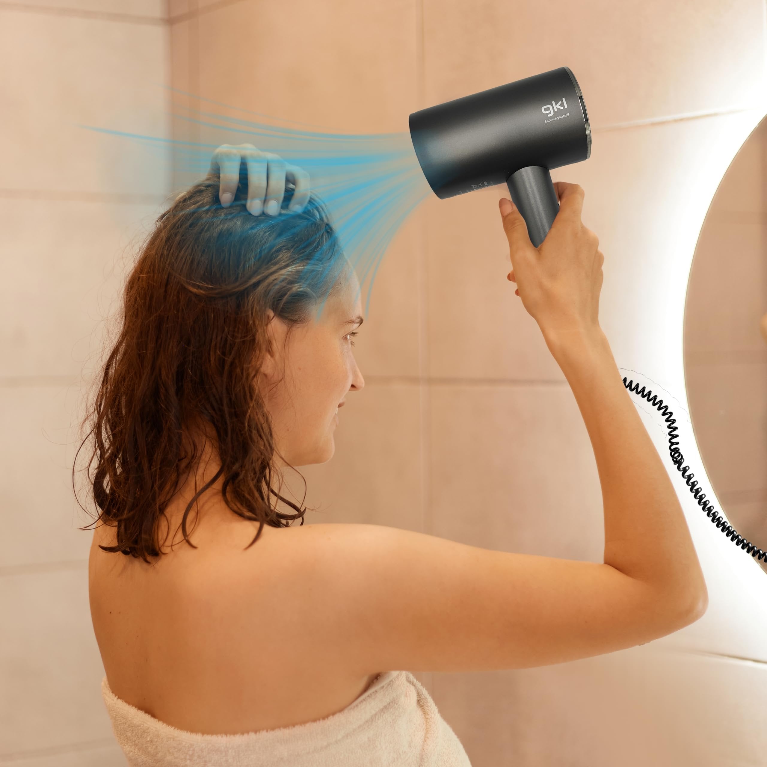 Grunkel Hairdryer Brush 1600w Black Onyxresort