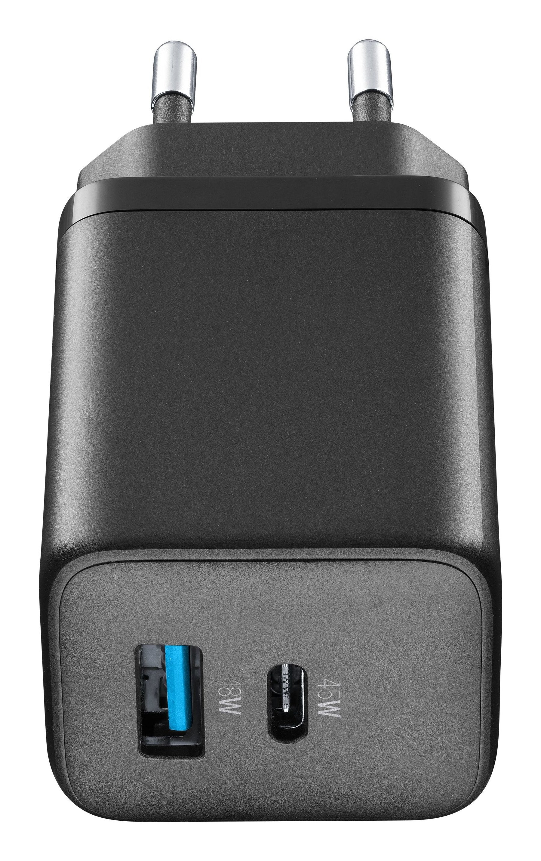 Cellularline Charger Multipower Micro 45w Gan 2 Ports Negro