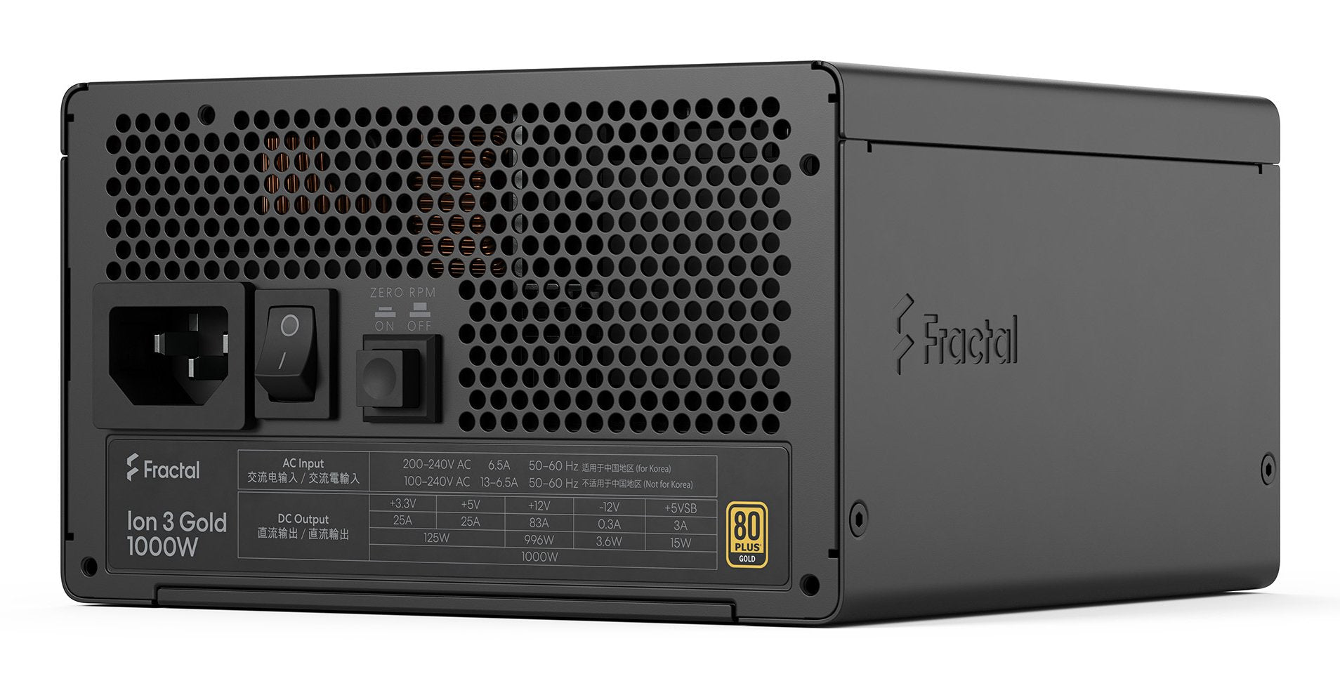 EAN 7340172710271 - Fractal Design Ion 3 Gold 1000W unidad de fuente de alimentación 24-pin ATX ATX Negro imagen 16