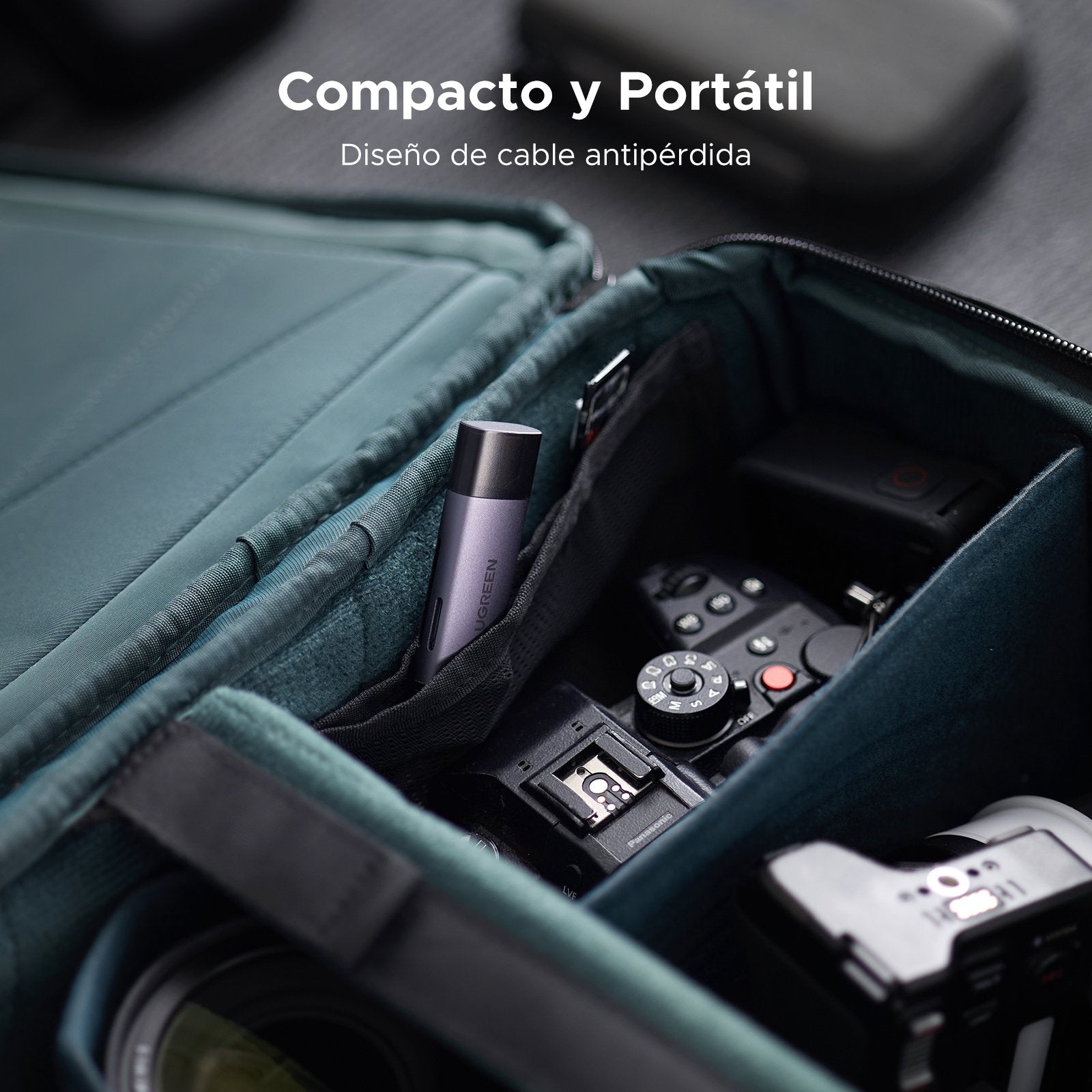 Ugreen 50706 Lector De Tarjeta Usb/Micro-Usb Plata