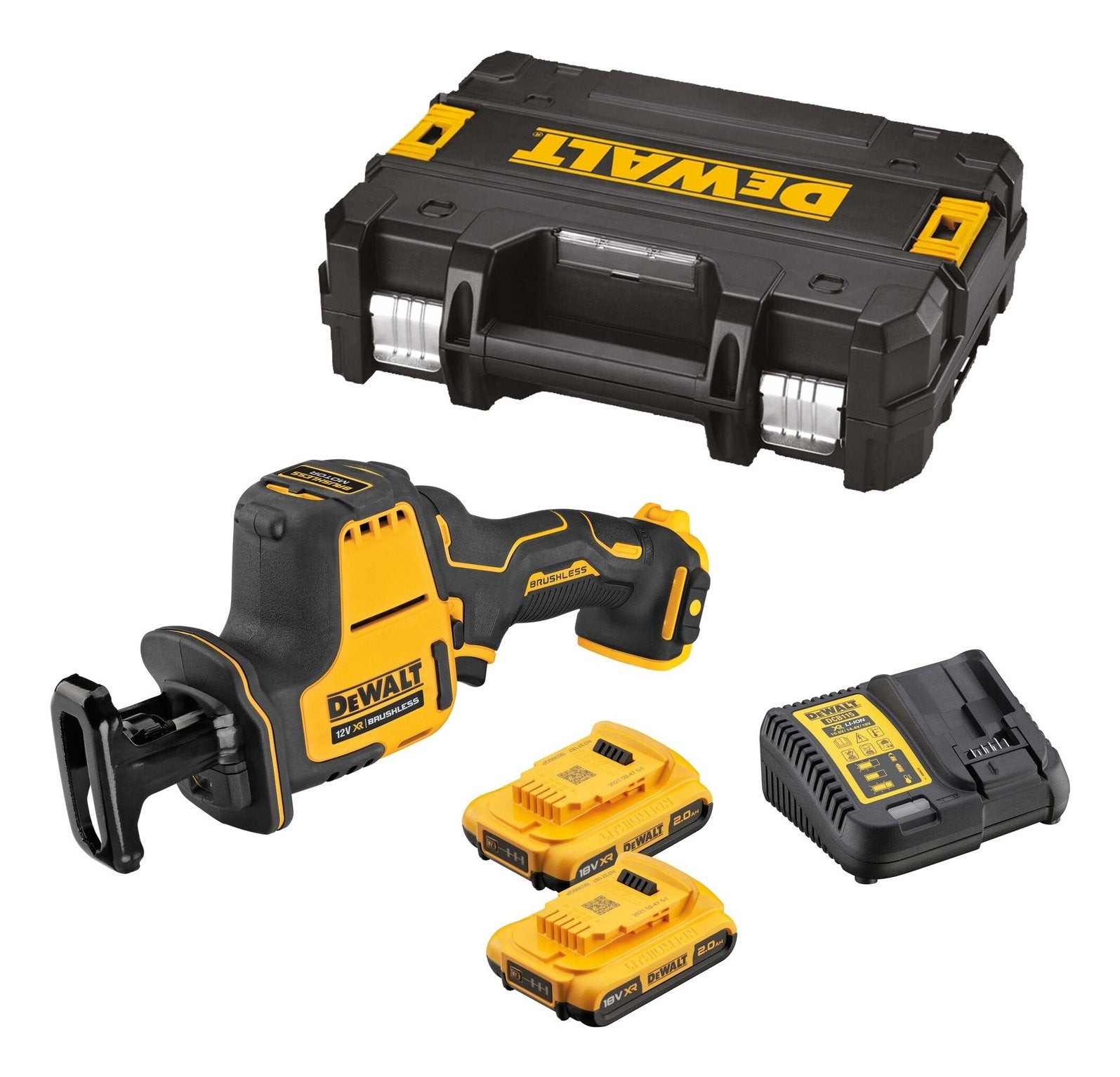 EAN 5035048732694 - DeWALT DCS312D2-QW sierra recíproca 2800 spm Negro, Amarillo imagen 7