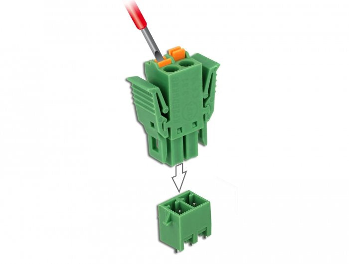 Terminalblock Set Für Platine 2 Pin 3,81 Mm Rastermass Vertikal