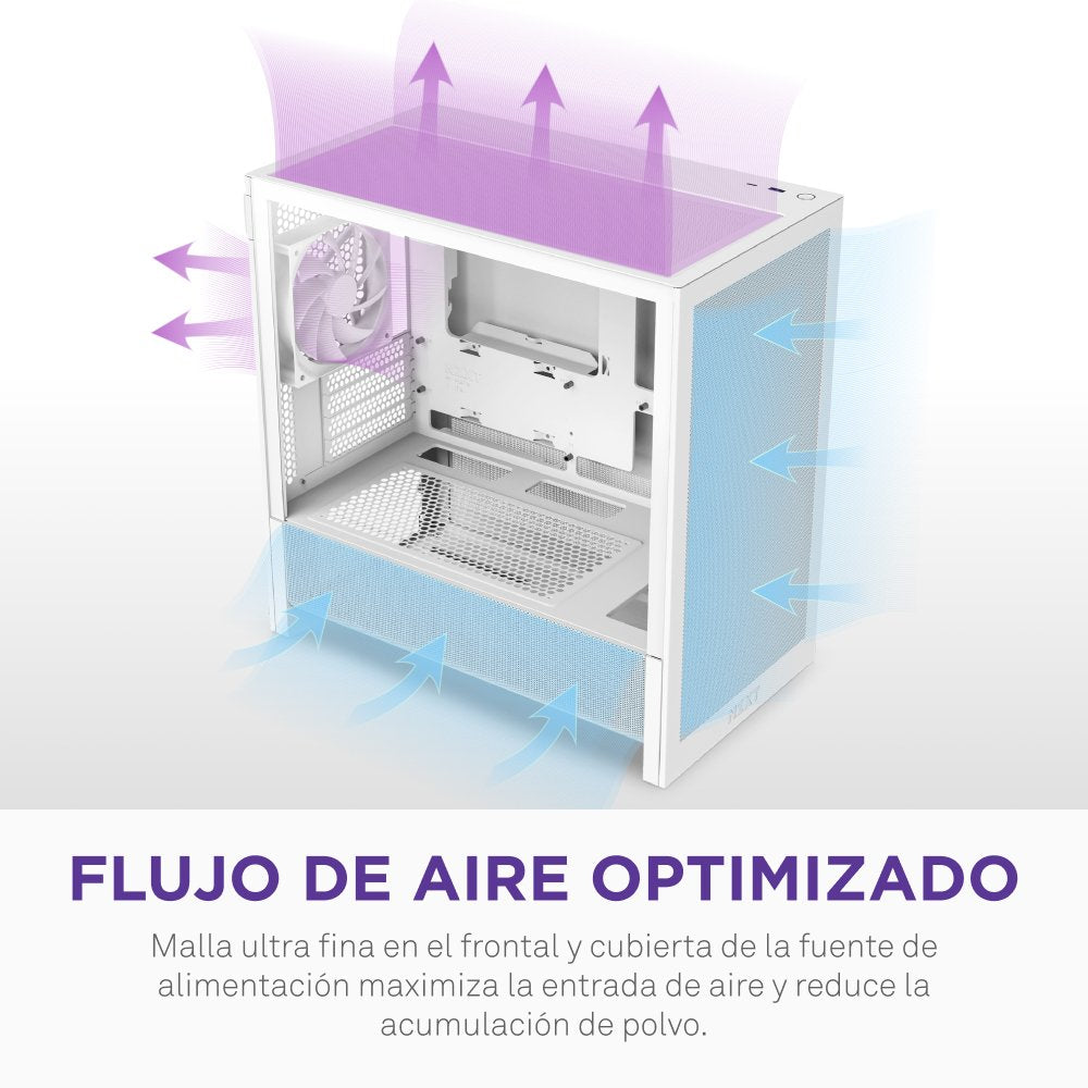 EAN 5056547207971 - NZXT H9 H3 Flow Midi Tower Blanco imagen 6