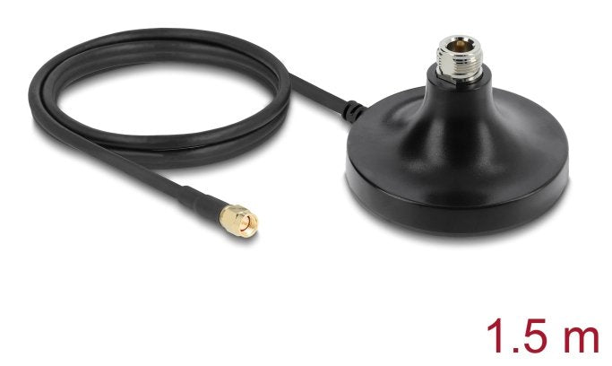 Delock Magnetischer Antennen Standfuss 1 X N Hembra A 1 X Sma Macho Ula100 1 M
