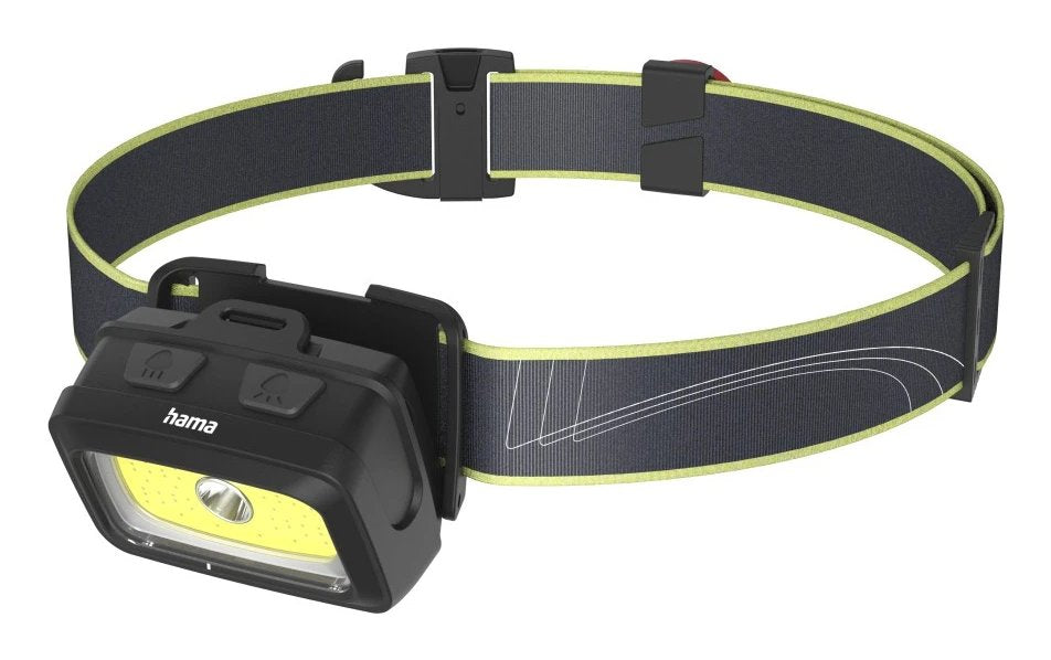 EAN 4047443534965 - Hama HL350 Negro, Azul, Amarillo Linterna con cinta para cabeza LED imagen 2