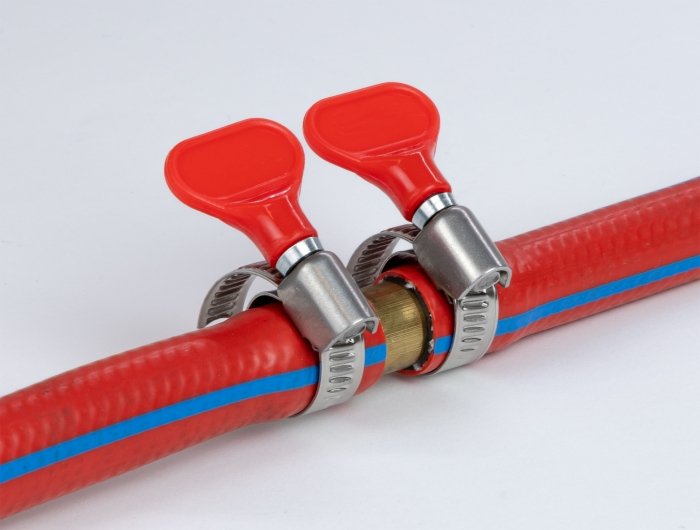 Schlauchschelle Edelstahl 400 Ss Mit Flügelmutter 16 - 25 Mm 5 Stück Rot