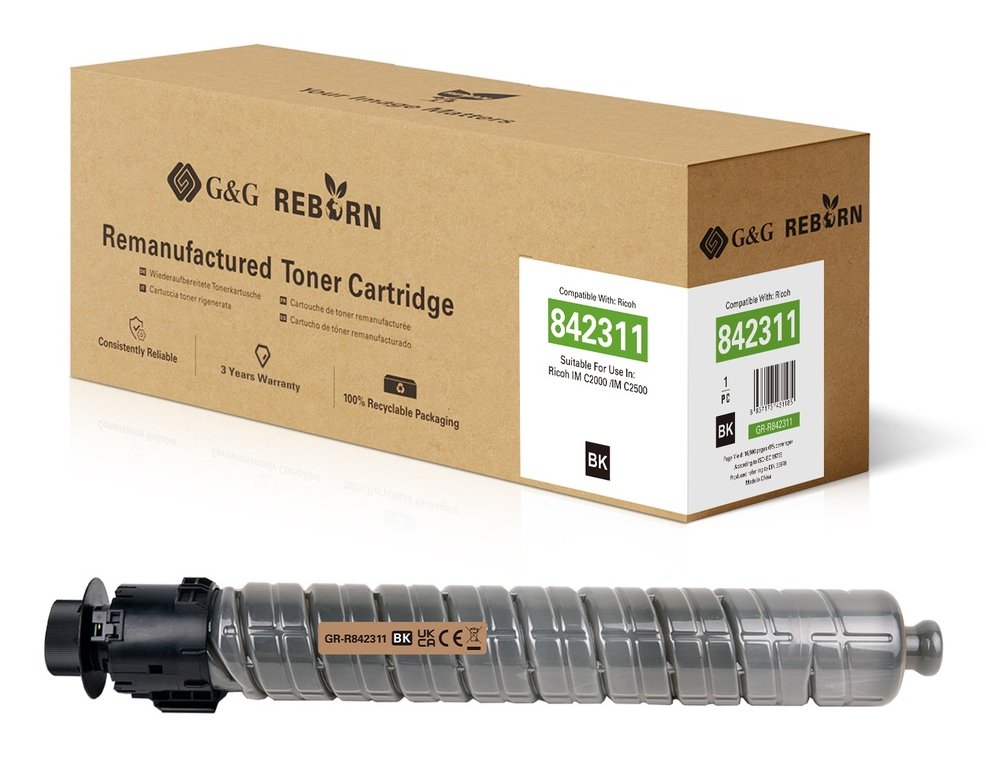 G&G Reborn-Toner Compatible Con Ricoh 842311 Bk