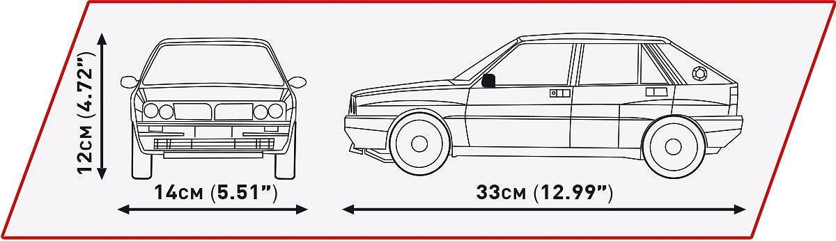 Cobi Lancia Delta Hf Integlee, Juguete De Construcción Cobi-24357