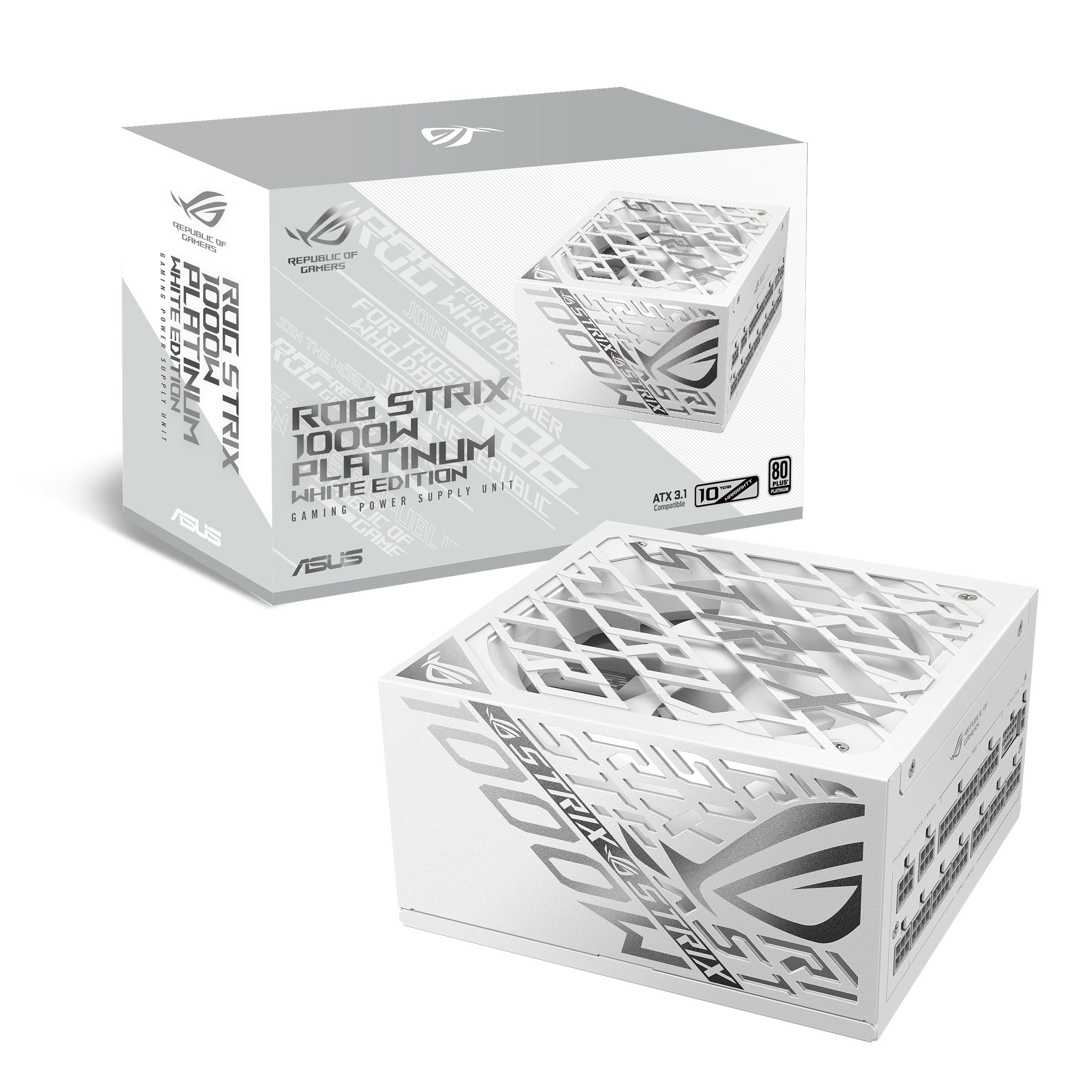 EAN 4711387835517 - ASUS ROG -STRIX-1000P-GAMING-WHITE unidad de fuente de alimentación 1000 W 20+4 pin ATX ATX Blanco imagen 13