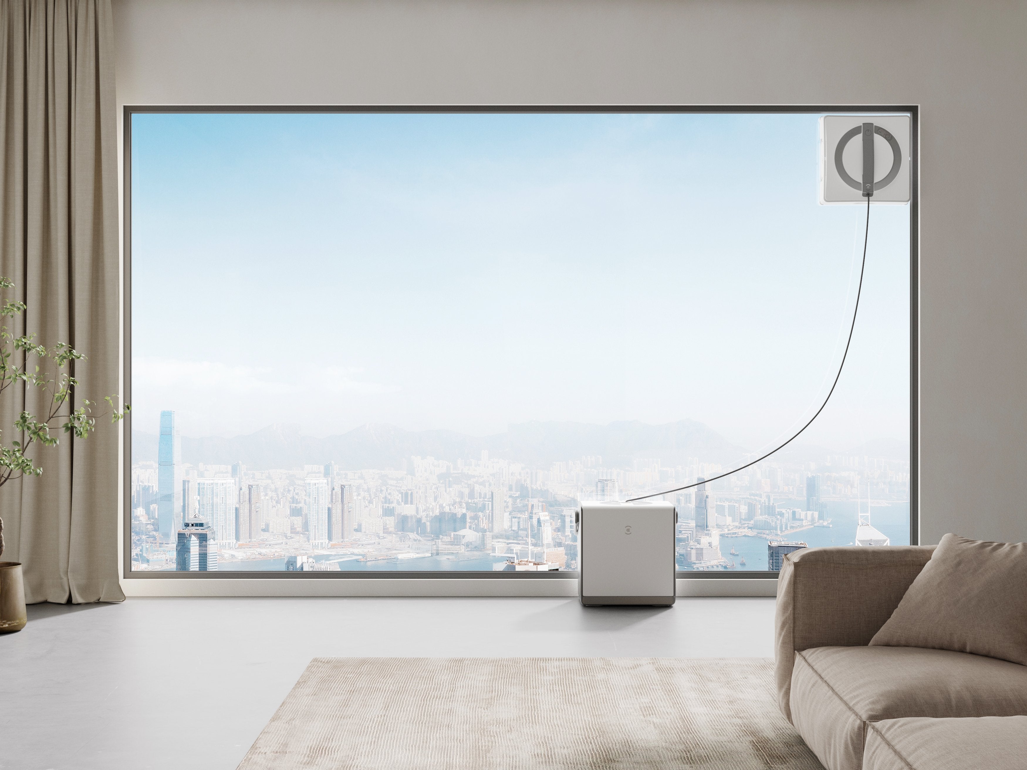 Robot Limpiacristales Ecovacs Winbot W2, Aspirador De Ventanas Blanco, 96 Vatios W2pro