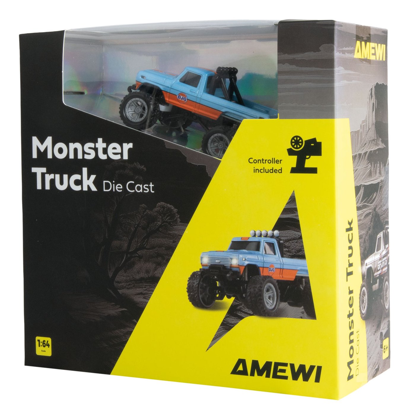 Amewi Rc Monmertruck Die Cam Li-Ion 200mah Azul Orange 6+