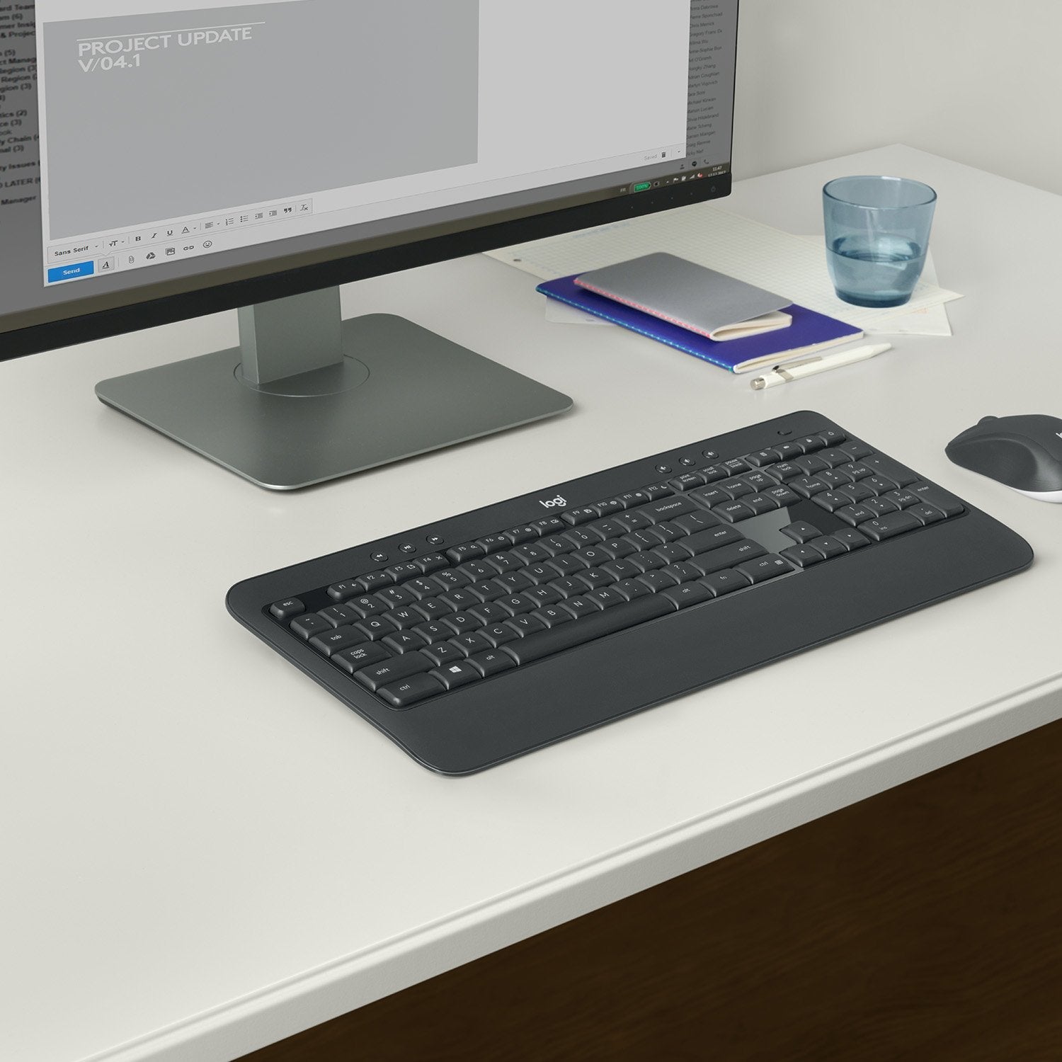 Logitech Mk540 Rf Wireless Azerty Belgisch Schwarz - Weiss