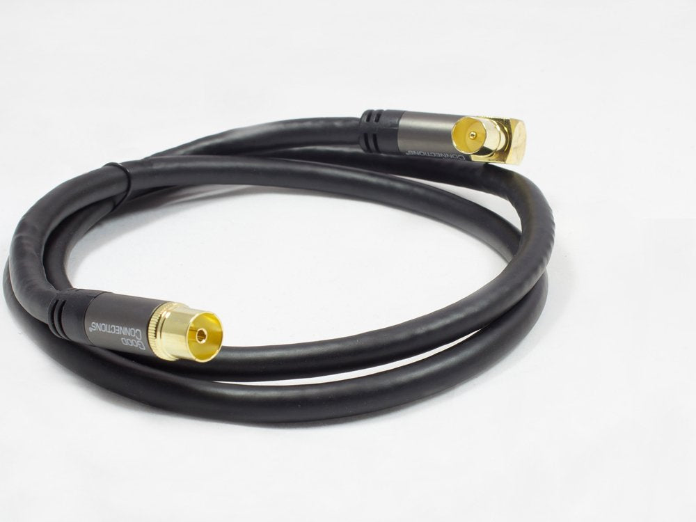 Good Connections Tv Antennencable Smartflex Gew Schwarz 2m