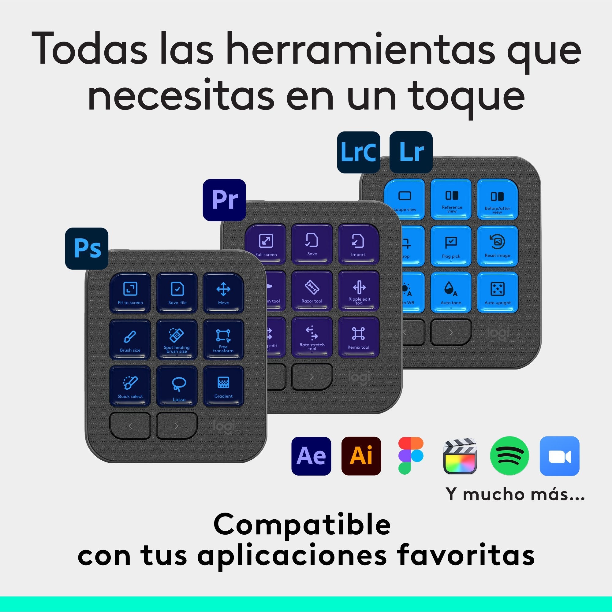 EAN 5099206124707 - Logitech MX Creative Console Teclado Bluetooth/USB imagen 4