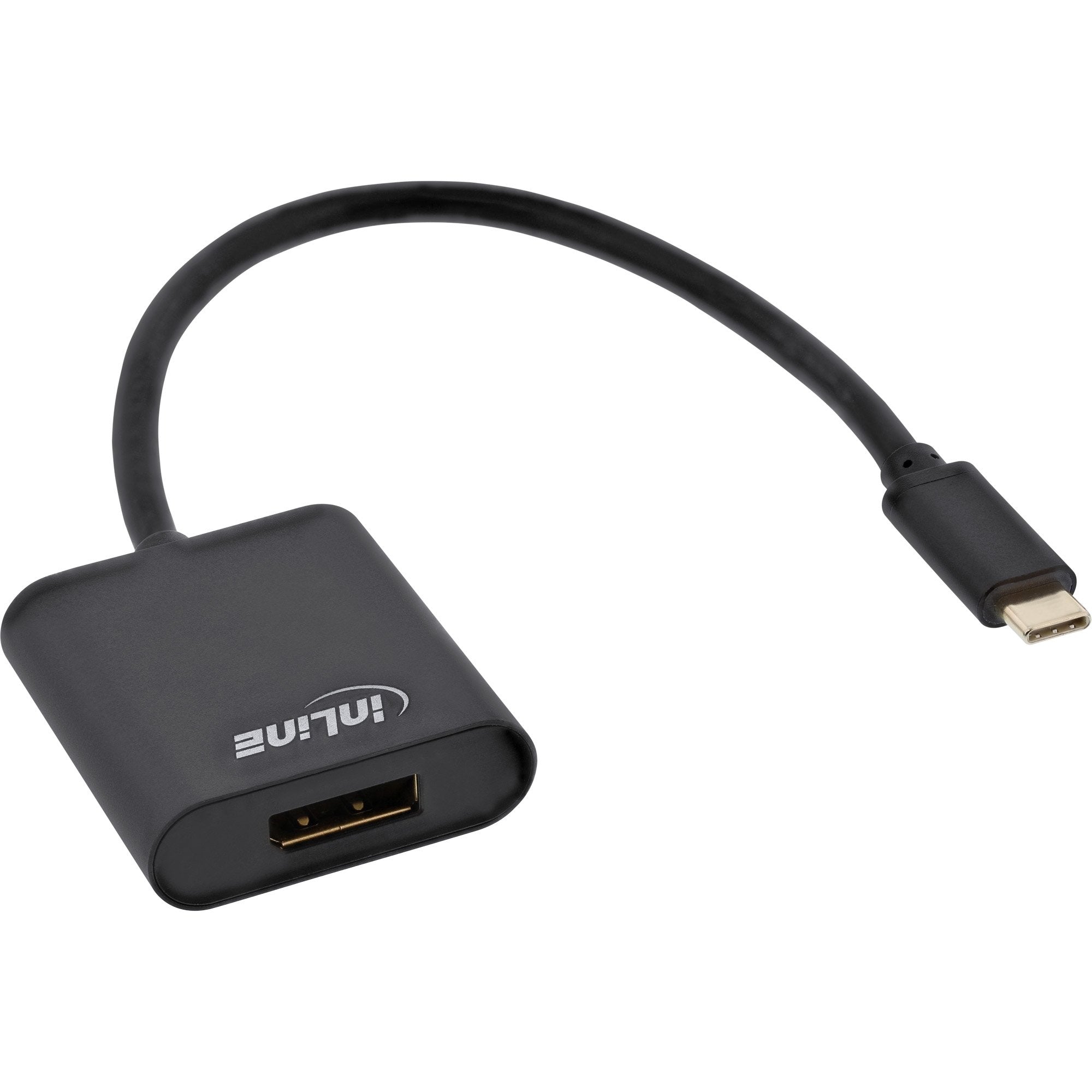 Adaptador Usb Inline, Usb Tipo C Macho A Displayport Hembra (Modo Alternativo Dp), 4k2k, Negro, 0,2 M