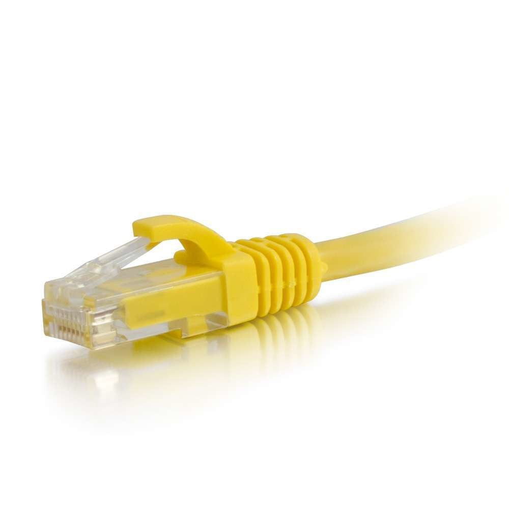 C2g Cat6 Booted Unshielded (Utp) Network Patch Cable Cable De Interconexión Rj-45 (M) A Rj-45 (M) 1 M Utp Cat 6 Moldeado Sin Enganches Trenzado Amarillo