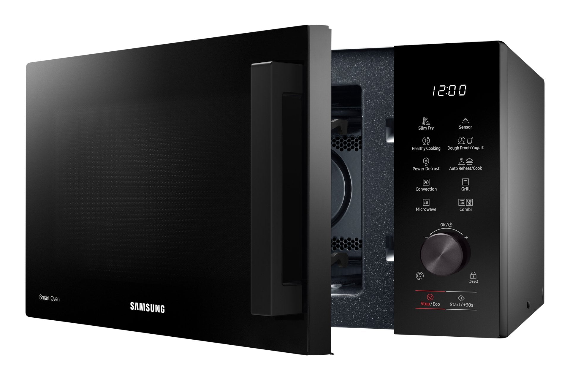 Microondas Samsung Mc28a5137ck/E1  Con Convección 28l 900w Negro - Sensor Cook
