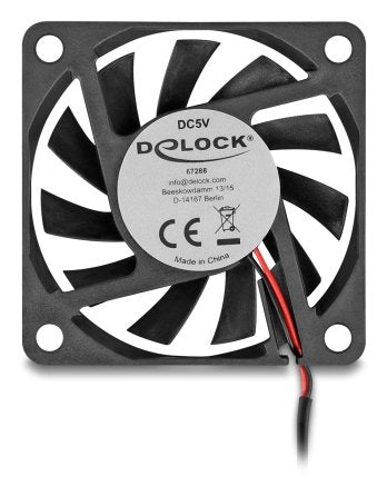 EAN 4043619672882 - DeLOCK 67288 sistema de refrigeración para ordenador Carcasa del ordenador Ventilador 6 cm Negro 1 pieza( imagen 1