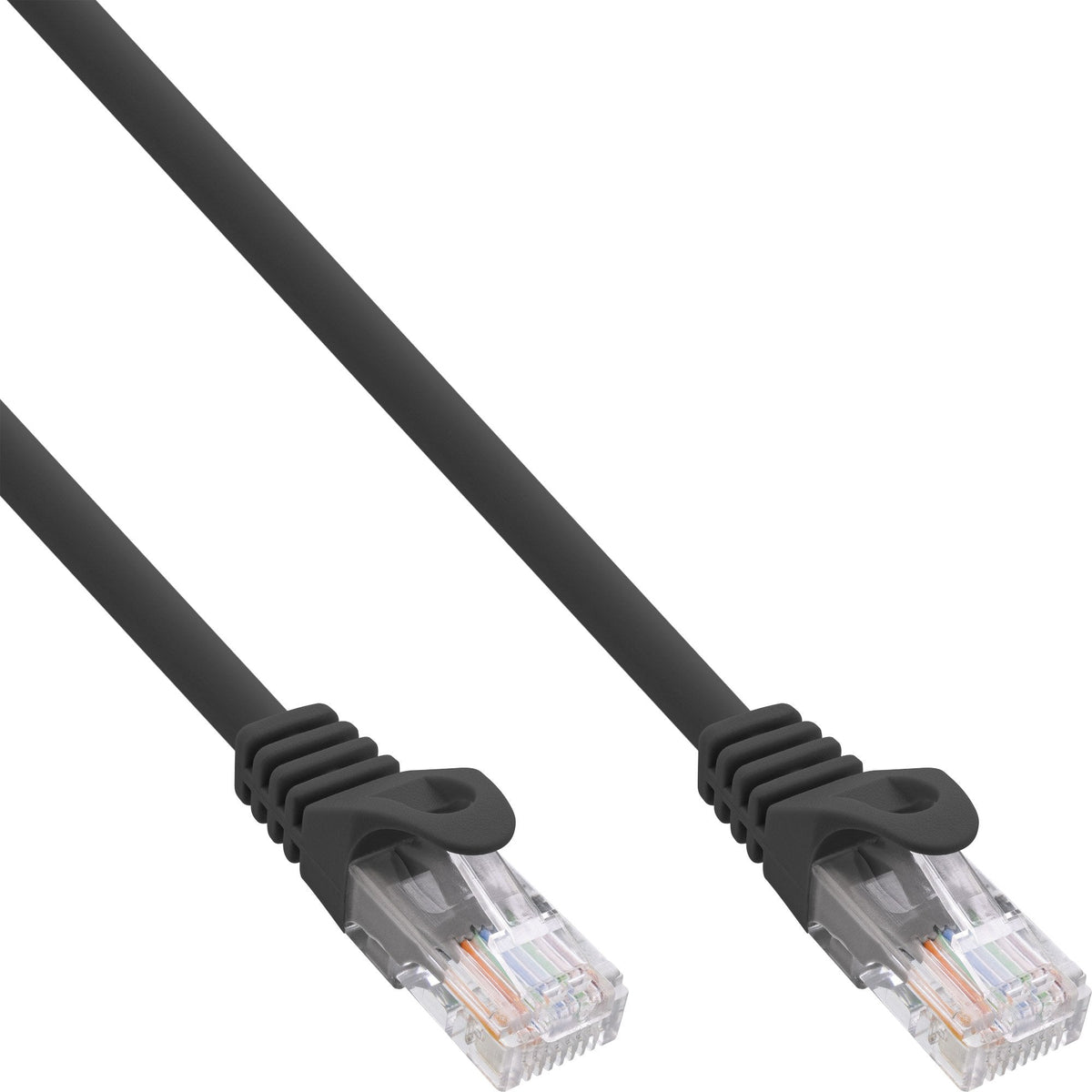 Cable De Red Inline U/Utp Cat.5e Negro 0.5m