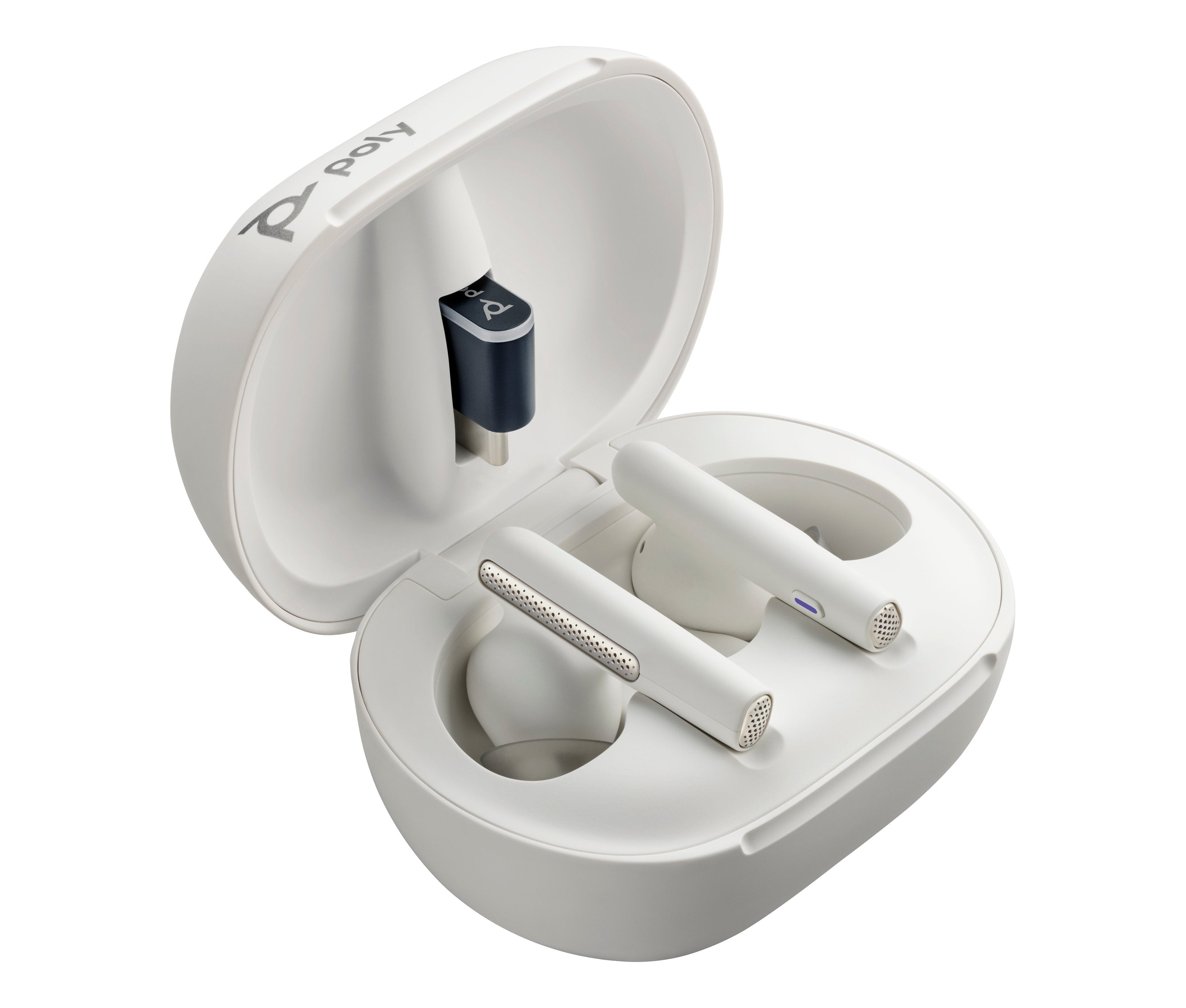 EAN 0197497838626 - HP Poly Voyager Free 60/60+ Microsoft Teams Certified White Earbuds (2 Pieces) imagen 1