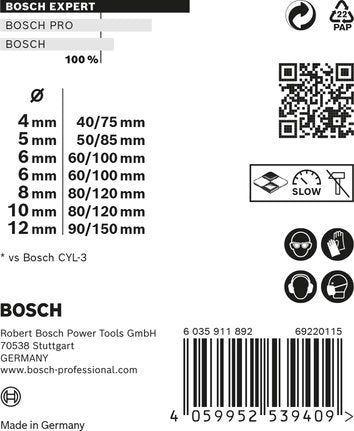 EAN 4059952539386 - Bosch 2 608 900 645 broca Broca de centrar 4 pieza(s) imagen 8