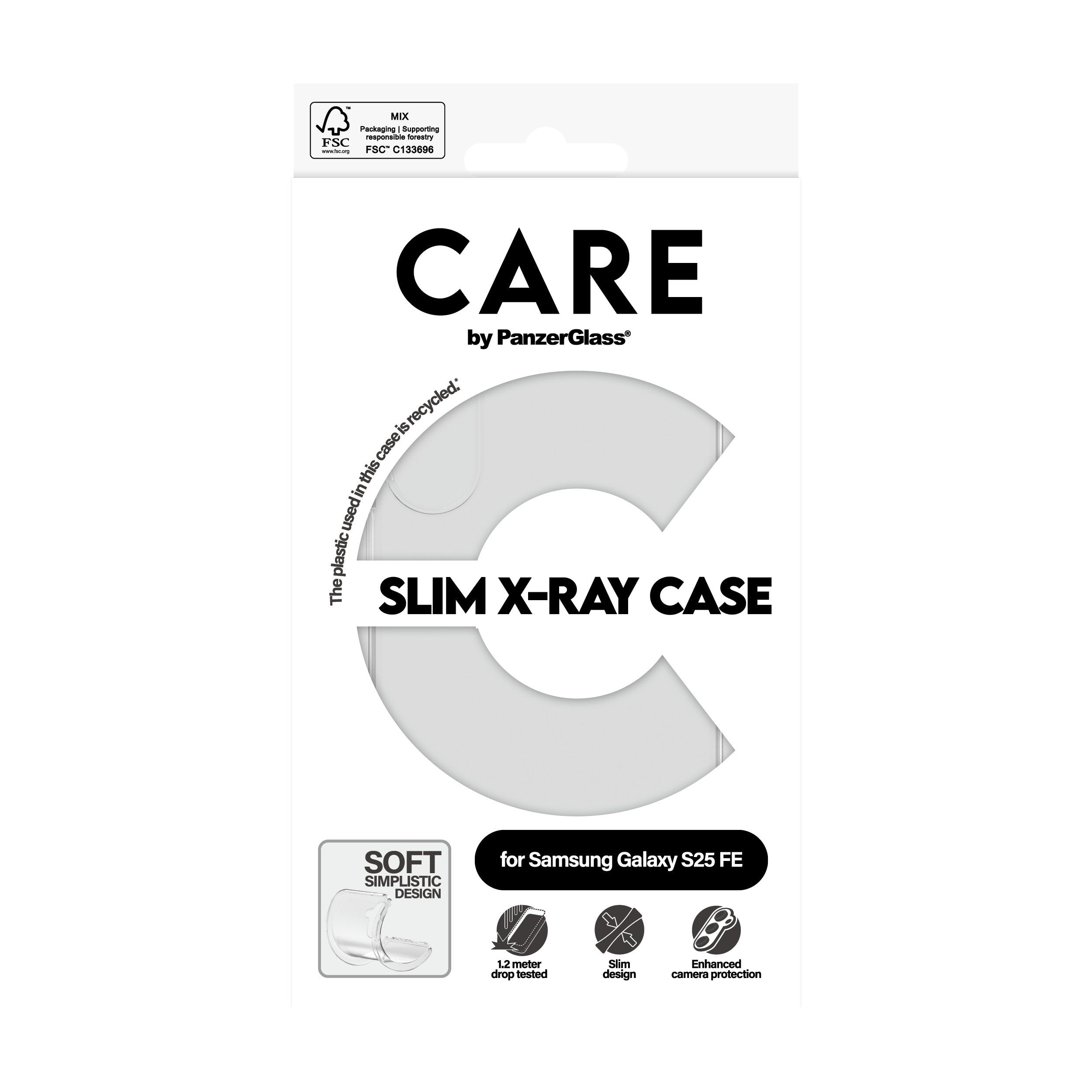 EAN 5715685031632 - PanzerGlass CARE™ by ® X-Ray Case Samsung Galaxy S25 FE 5G funda para teléfono móvil Transparente imagen 3